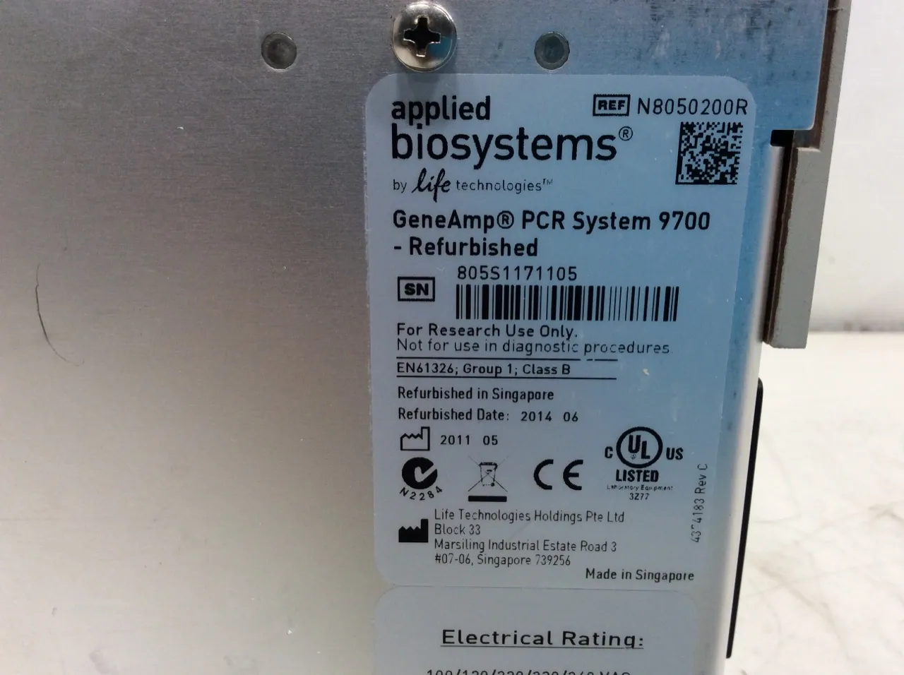 Applied Biosystems GeneAmp PCR System 9700