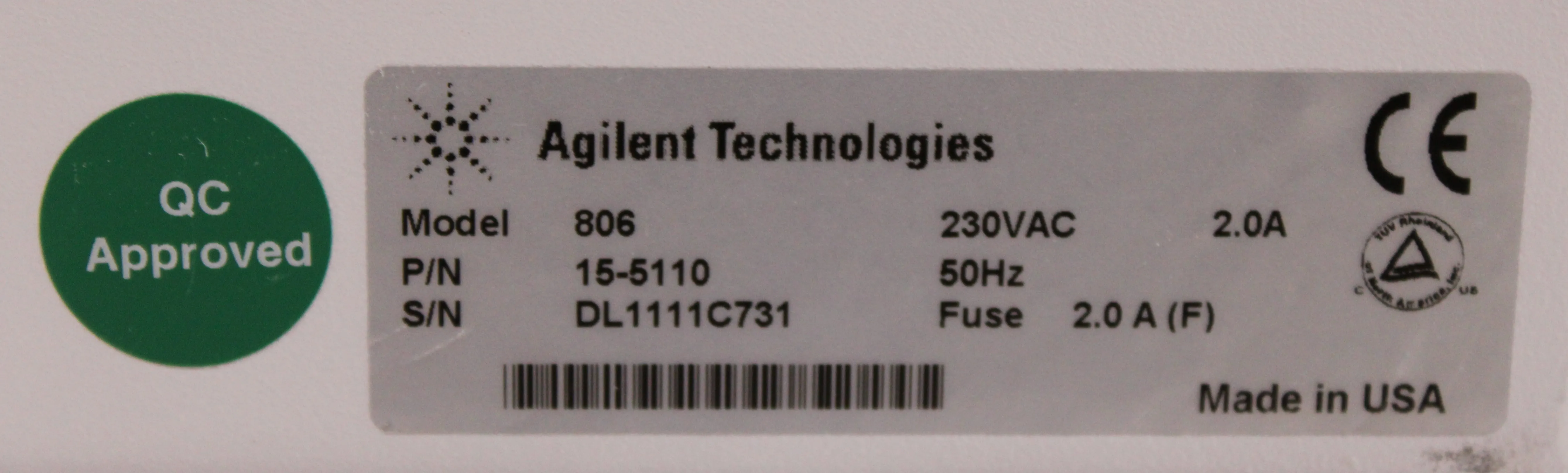 Agilent Technologies 806 Syringe Pump 5110