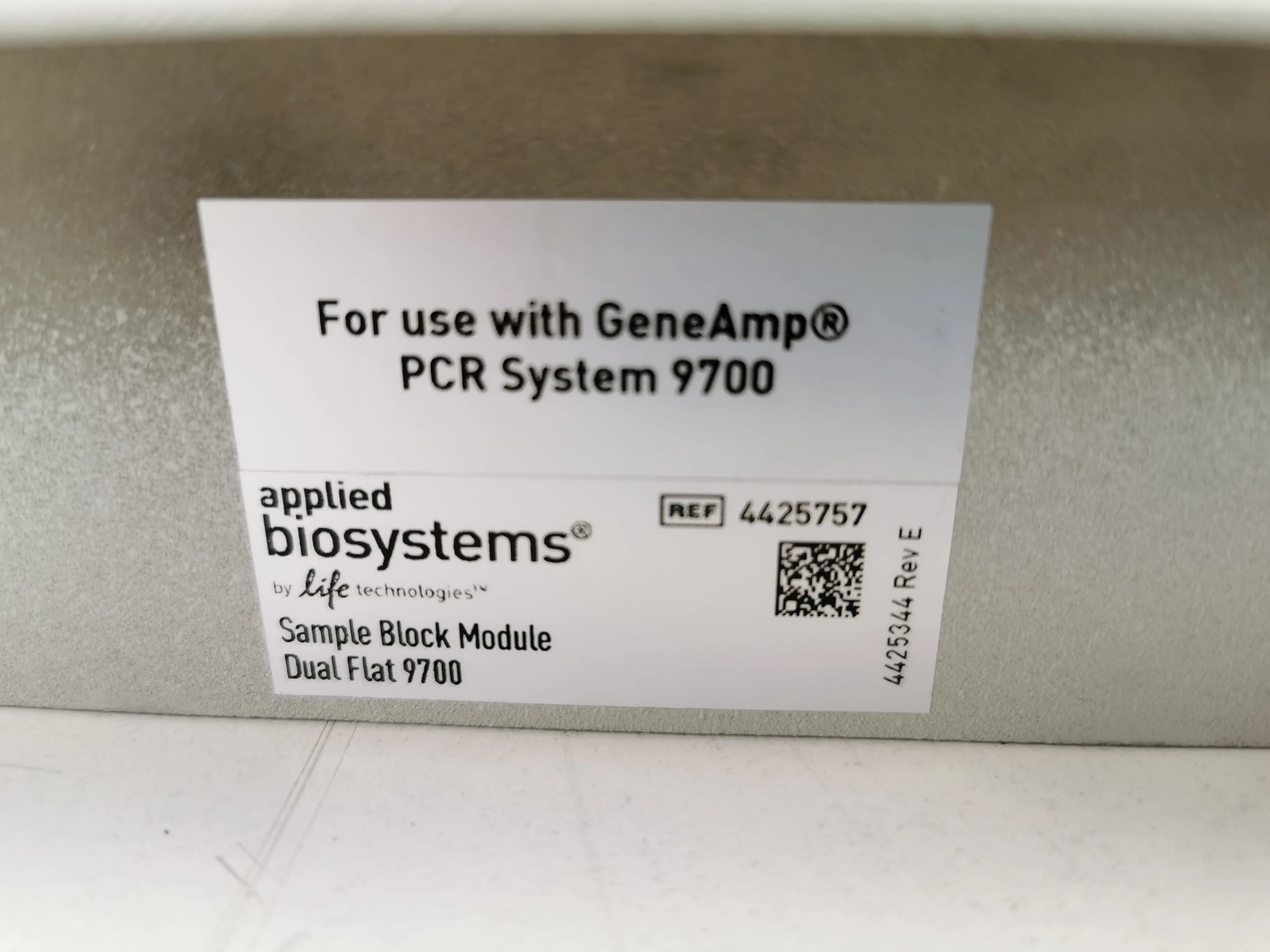 Used Applied Biosystems 9700 Dual Flat Sample Block Assembly for PCR Thermal Cycler