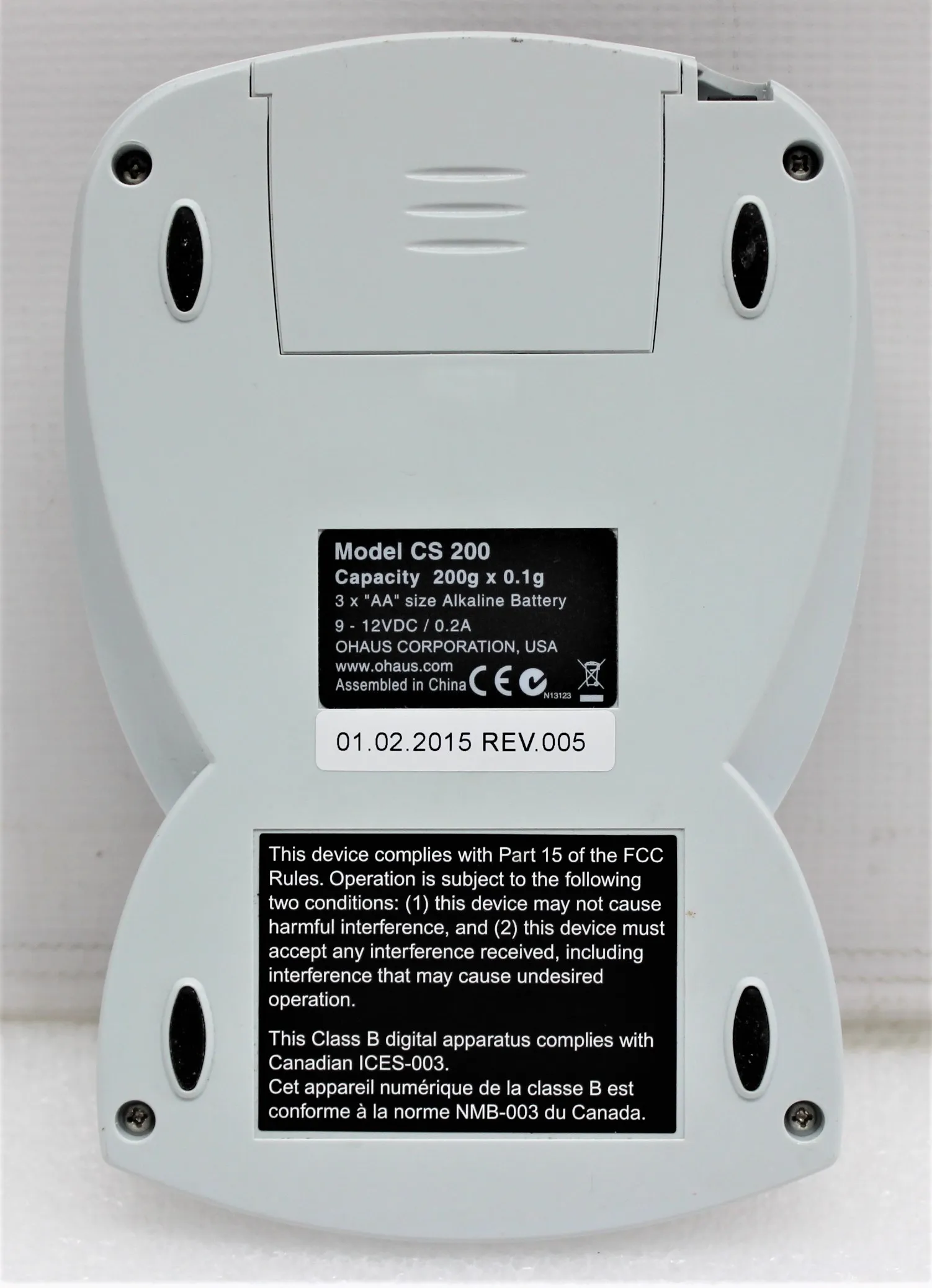 Ohaus Portable Digital Scale CS-200 for Light Production and Laboratories