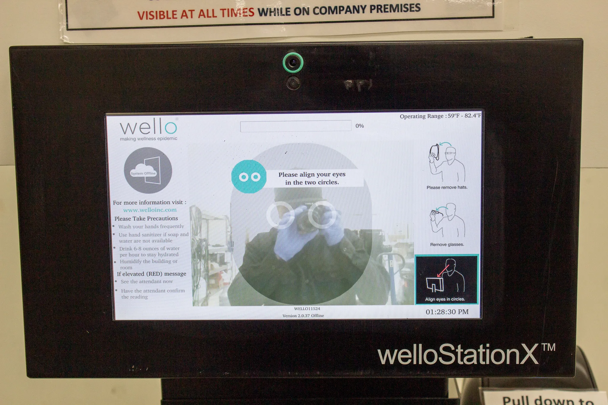 Wello Station X Kiosk: Non-Contact Thermometer & FDA-Cleared Clinical Thermometer