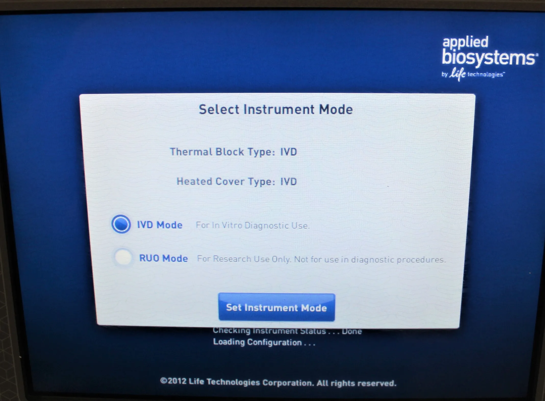 Applied Biosystems QuantStudio Dx Real-Time PCR Instrument 96-Well Fast Block