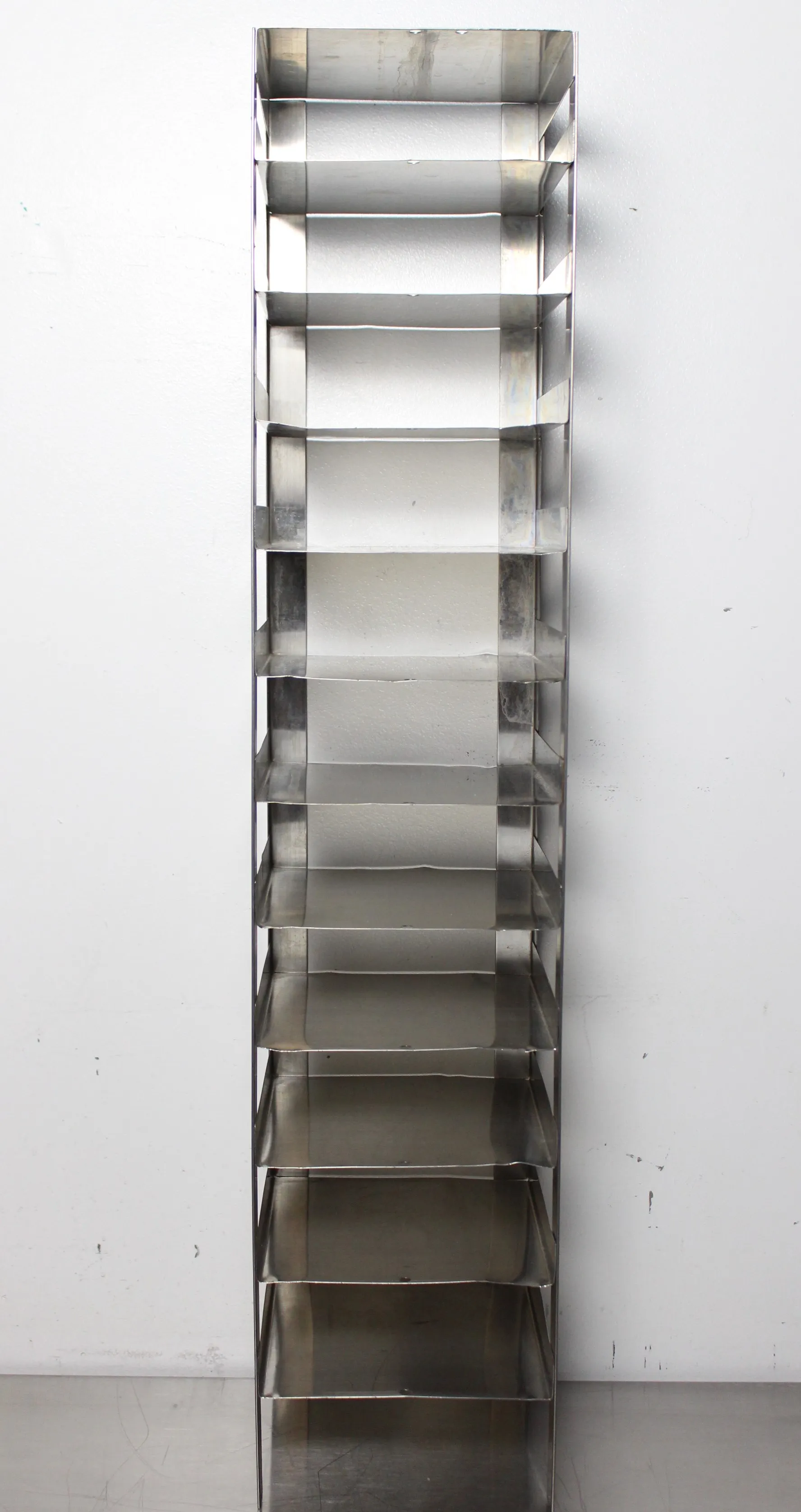 Used Laboratory Freezer Rack for 11-Compartment Cold Storage