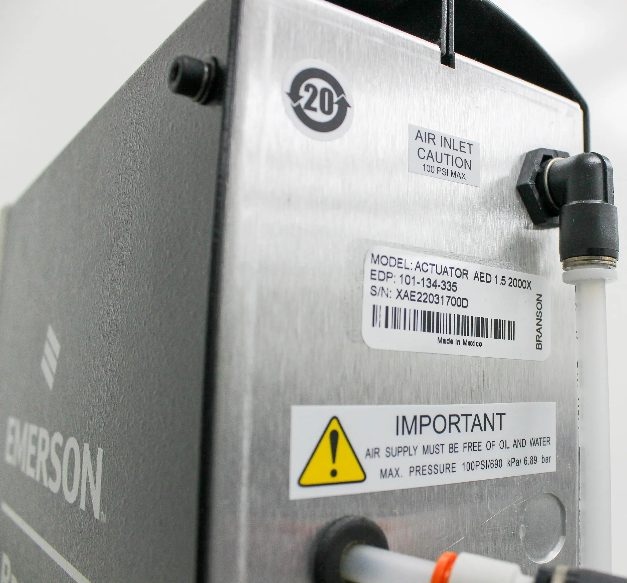 Branson 2000X Ultrasonic Welding System AED w/ 2000 XDT