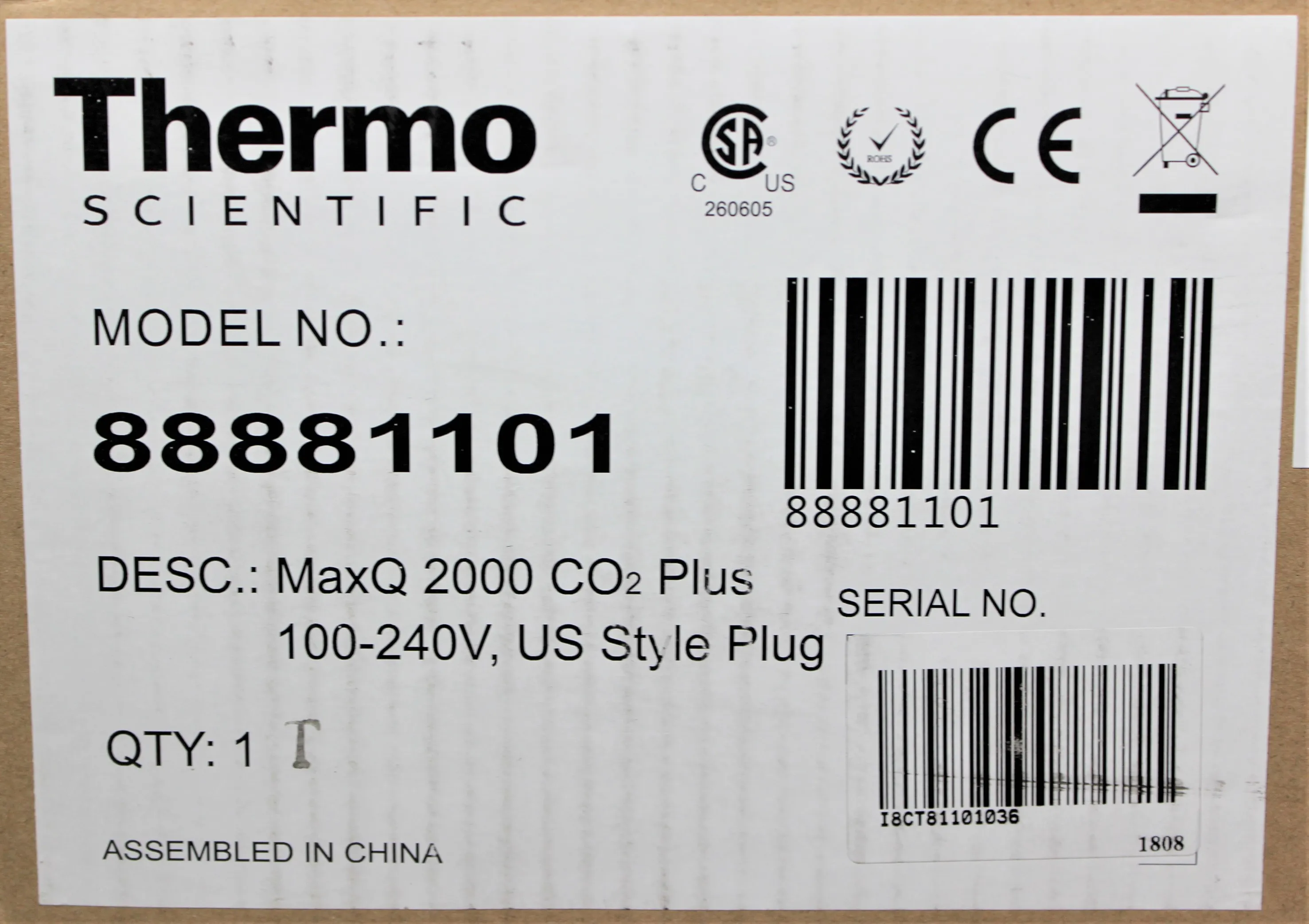 Thermo Scientific MaxQ 2000 CO2Resistant Shaker 88881101