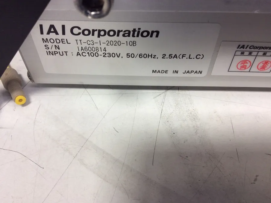 IAI Table Top TT Model TT-C3-I-2020-10B Cantilever 3 axes Robot Liquid Handler