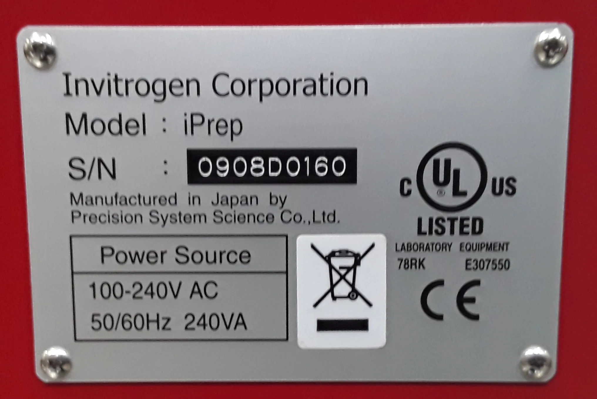 Invitrogen iPrep DNA Purification System