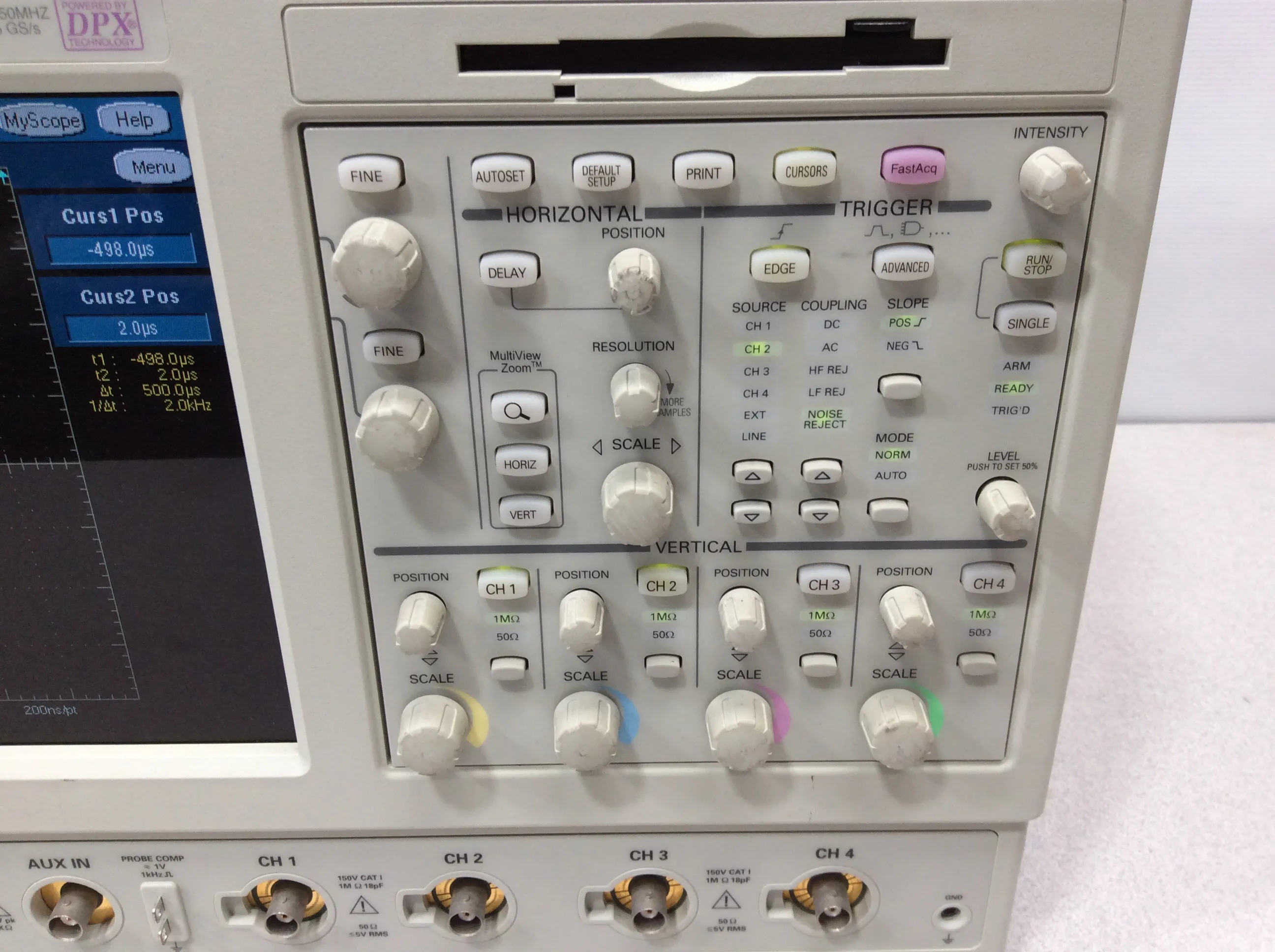 Tektronix TDS5034B Digital Phosphor Oscilloscope 350MHZ 5GS/s