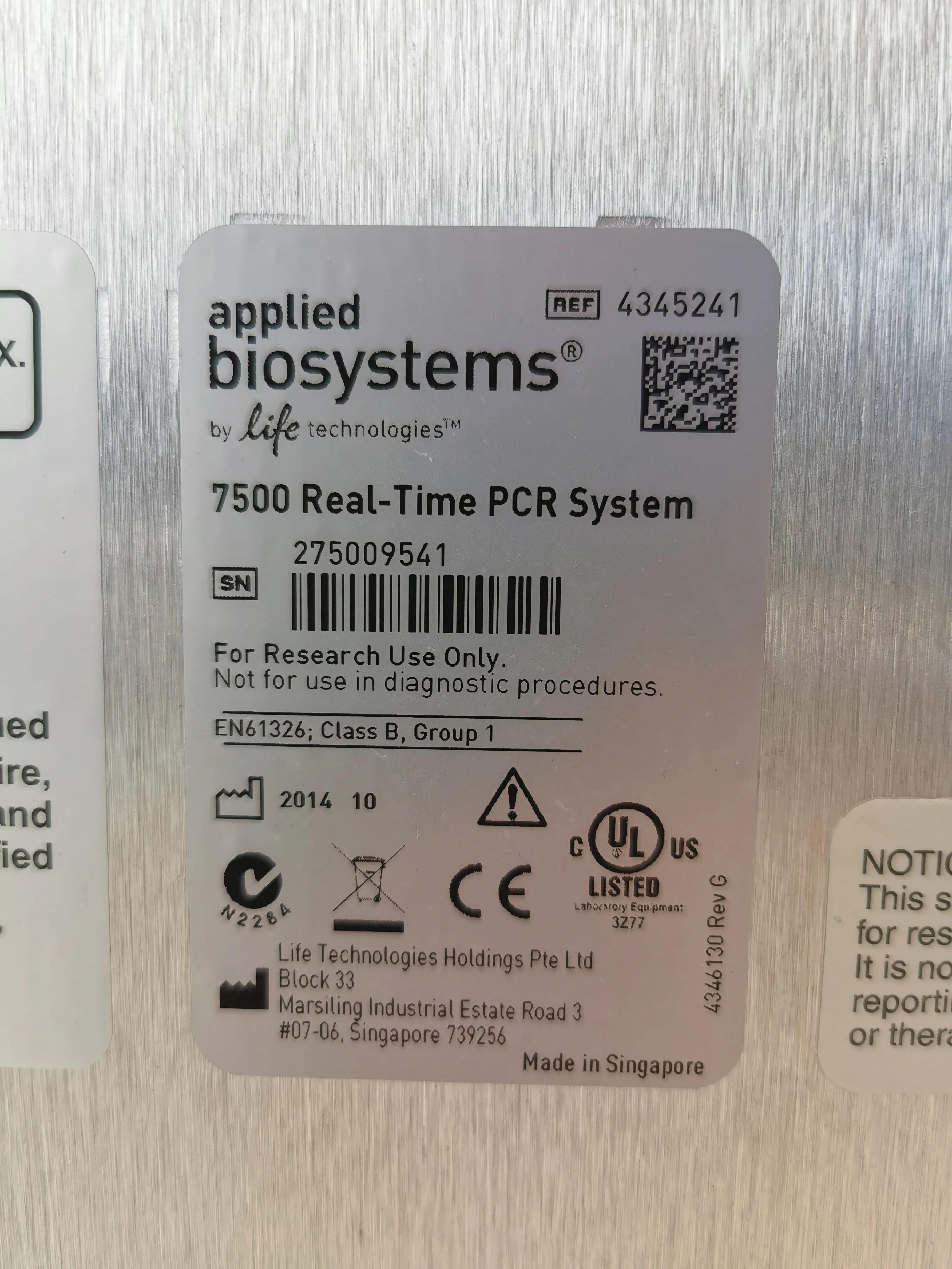 Applied Biosystems 7500 Fast Real-Time PCR System