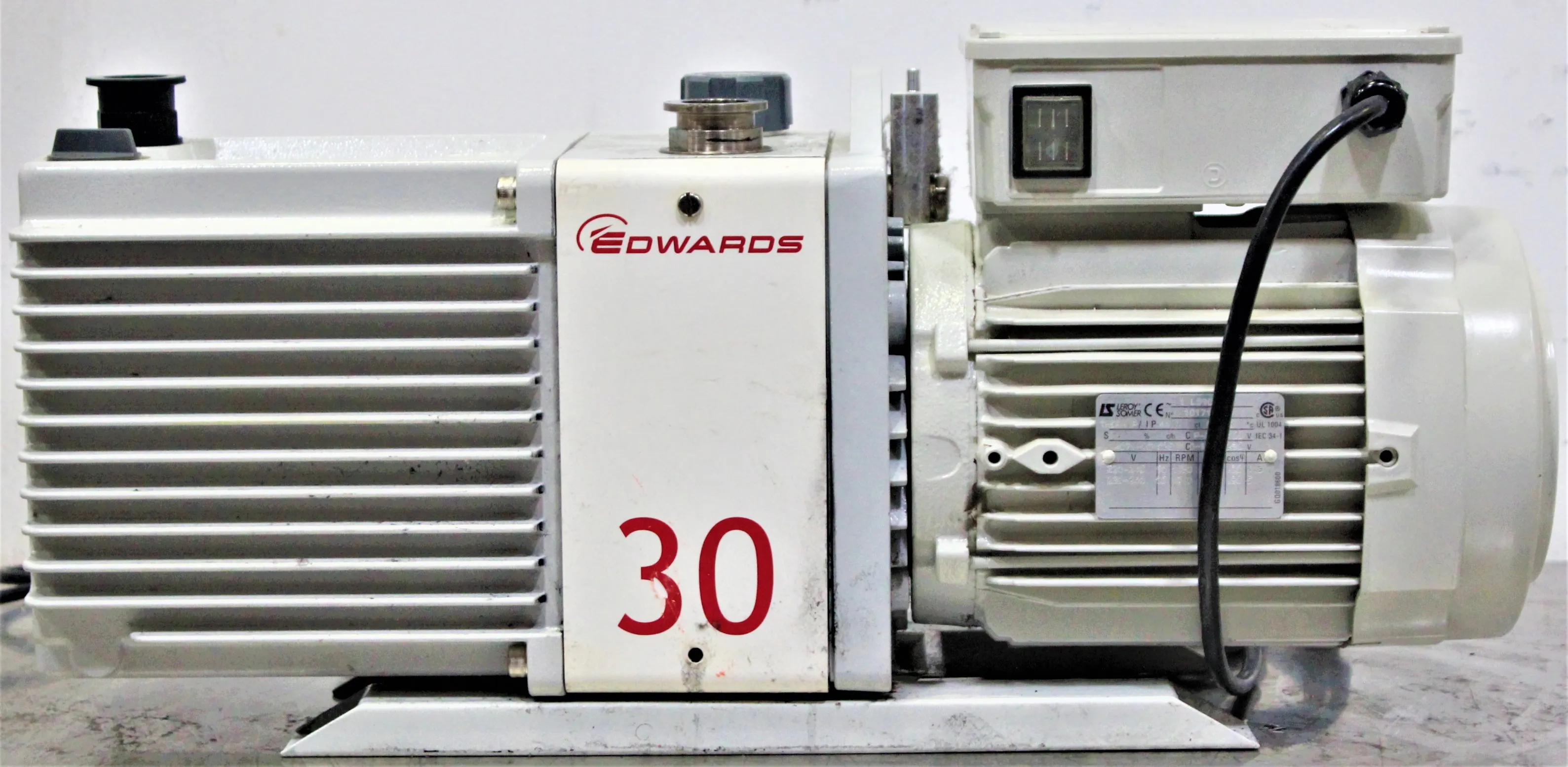 Edwards E2M30 Two-Stage Direct Drive Oil-Sealed Vacuum Pump - Used