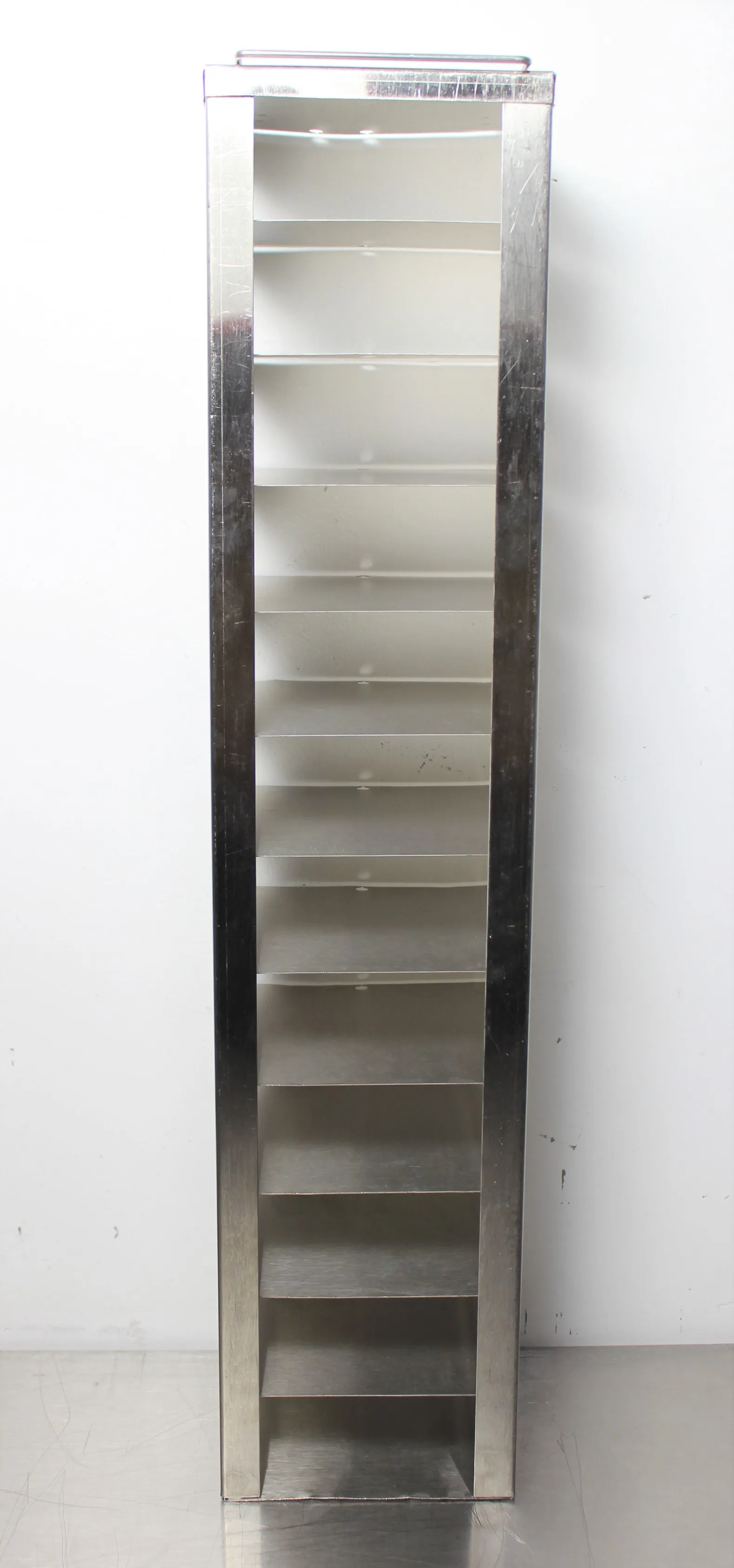 Stainless Steel 12-Compartment Cold Freezer Rack