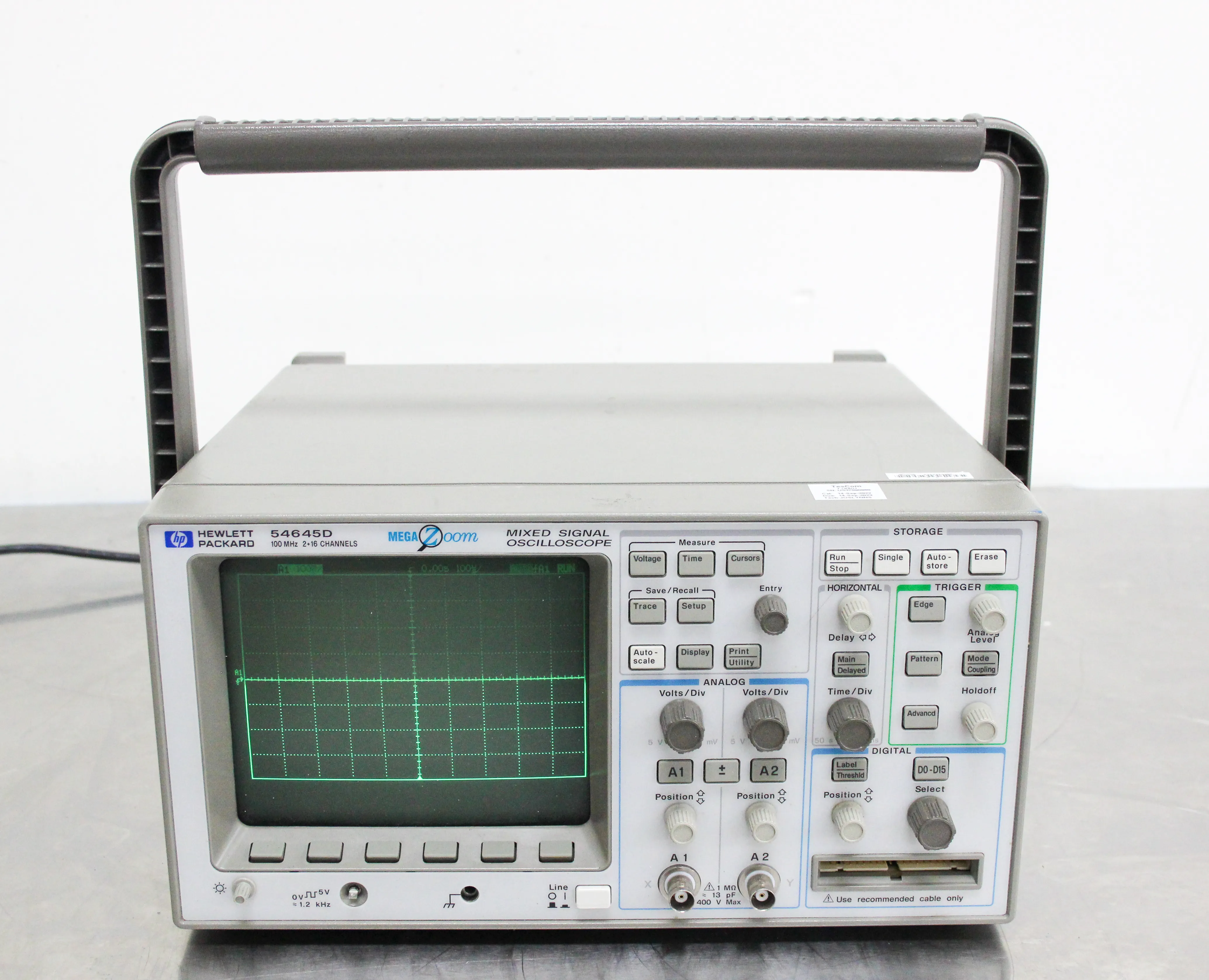 Hewlett Packard 54645D Mixed Signal Oscilloscope w/ 54659B Storage Module