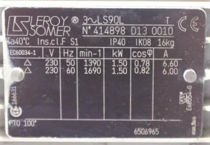 Leybold Sogevac SV65BIFC Vacuum Pump