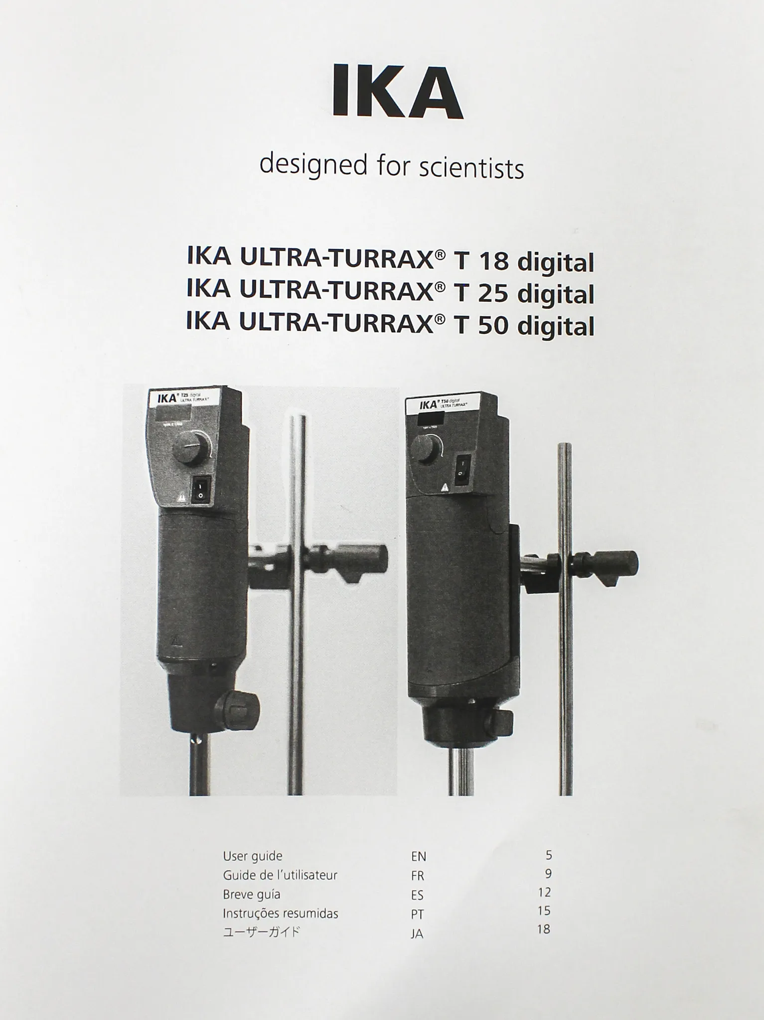 IKA T 50 Digital ULTRA-TURRAX Disperser Model: T50DS1