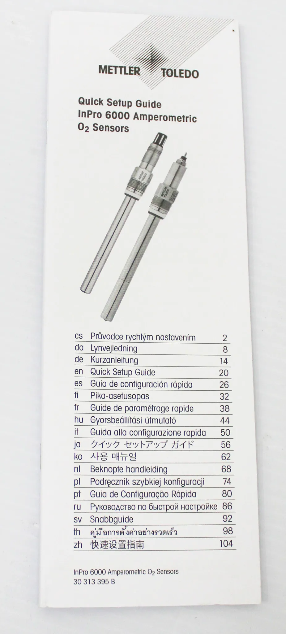 Mettler Toledo DO Probe Sensor InPro6820/12/420, PTFE, 7803-31565