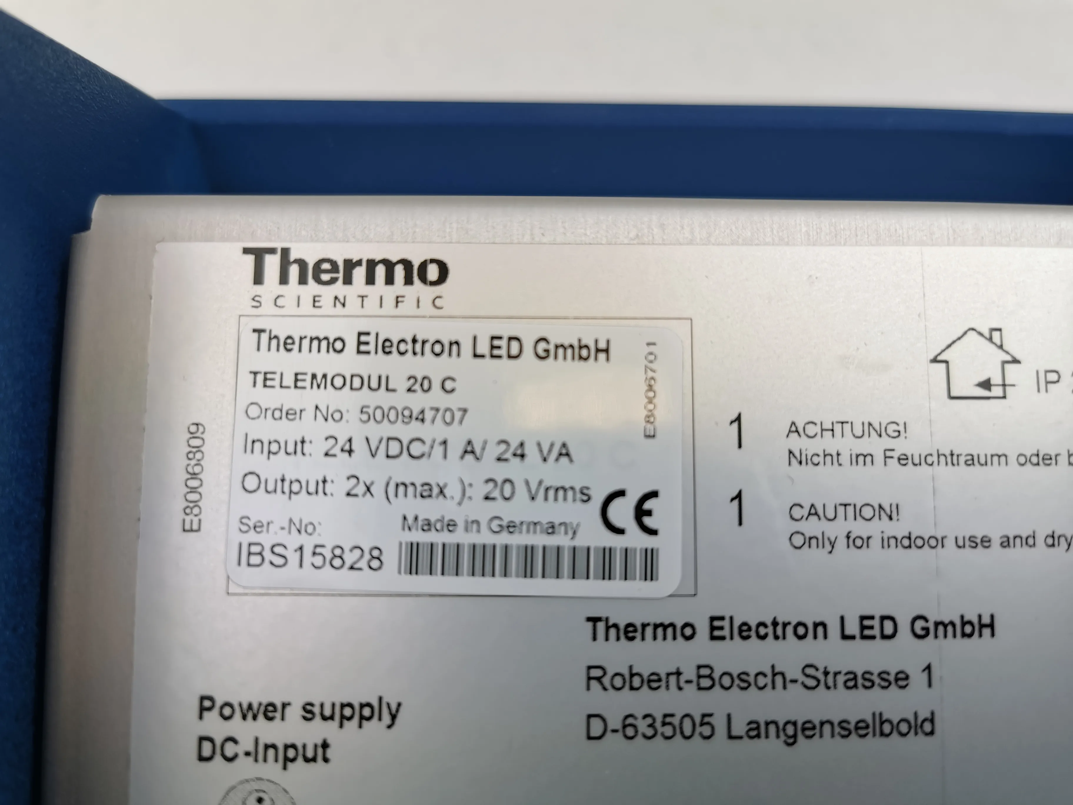 Thermo Fisher 50094707 Telemodul 20 C 20-Watt Controller (04651-04) - Used Lab Equipment