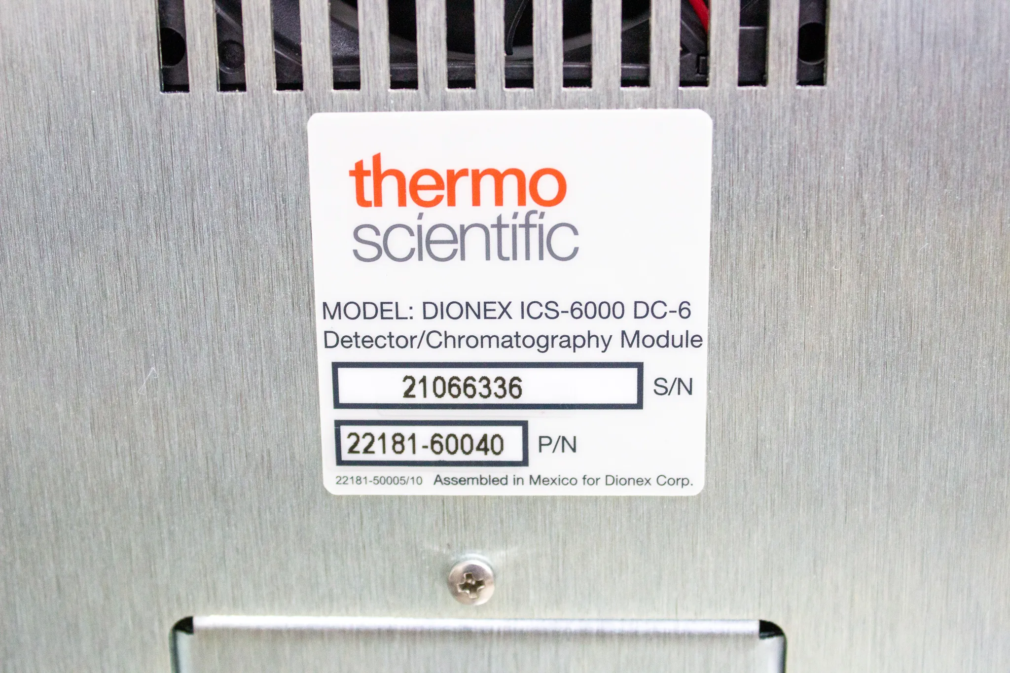 Thermo Scientific Dionex ICS-6000 DC-6 Detector/Chromatography Module P/N 22181-60040