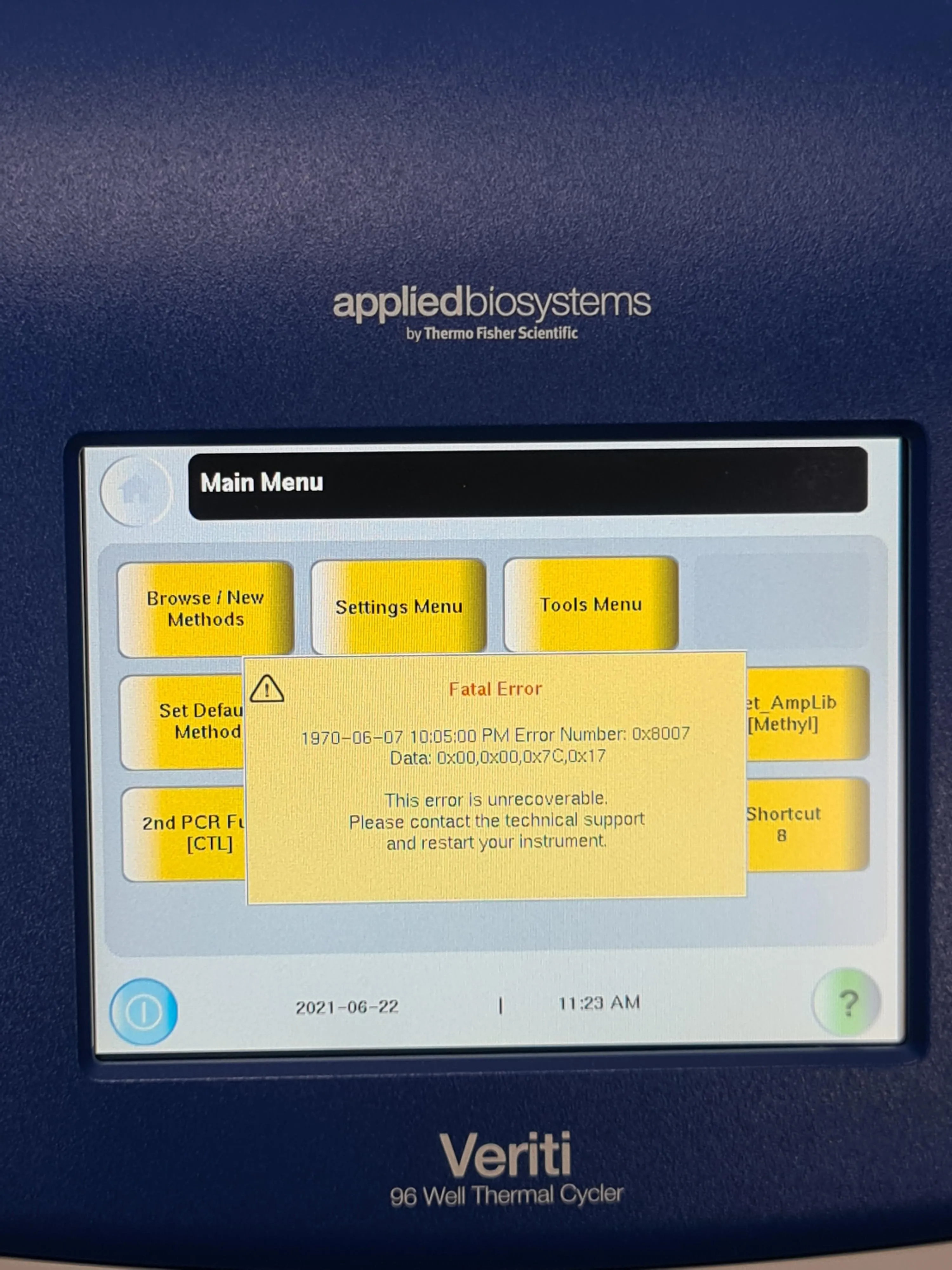 Applied Biosystems Veriti 96-Well Thermal Cycler, Model: 4375786R