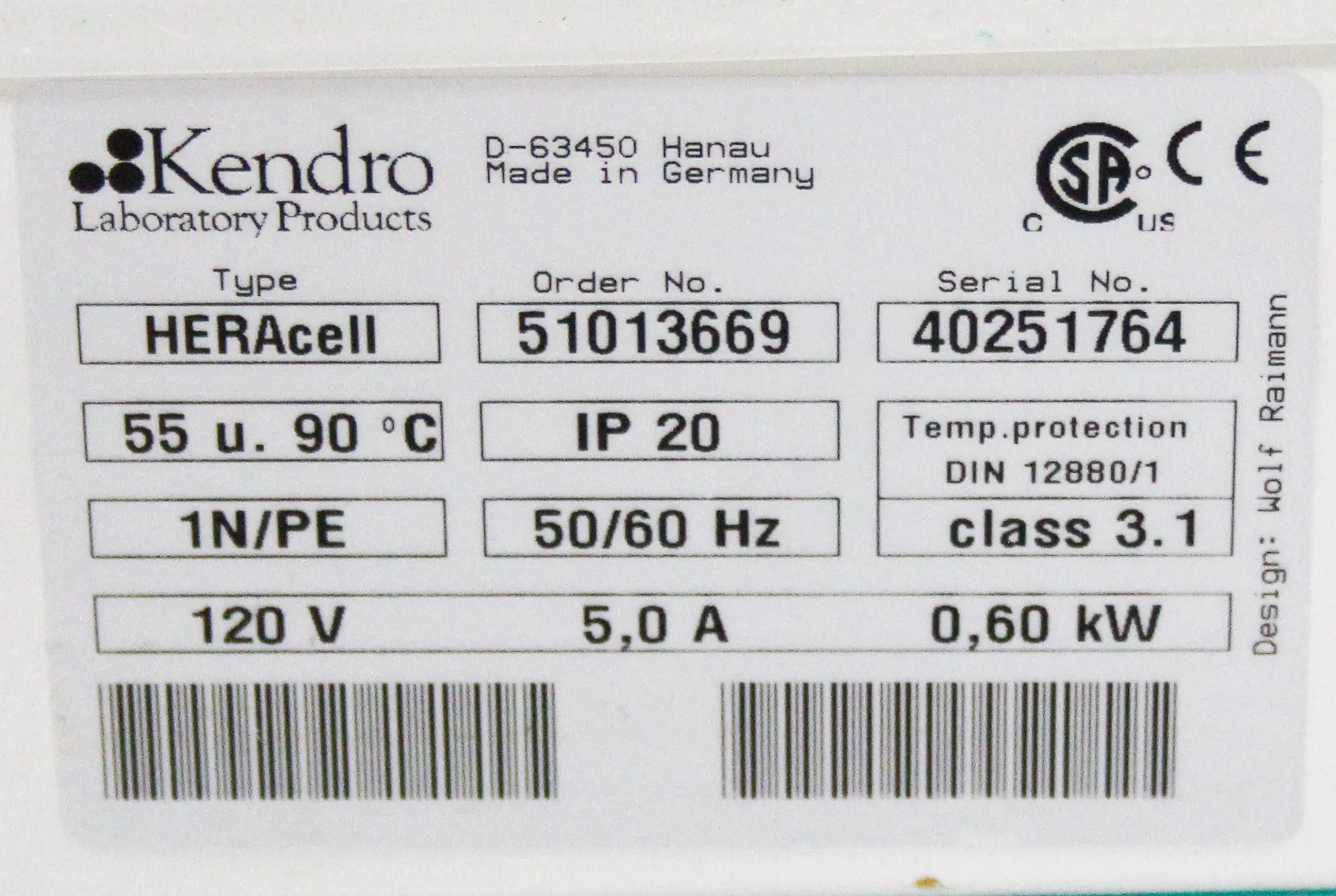 Kendro Heraeus HERAcell CO2 Incubator 51013669 Copper Lined Chamber