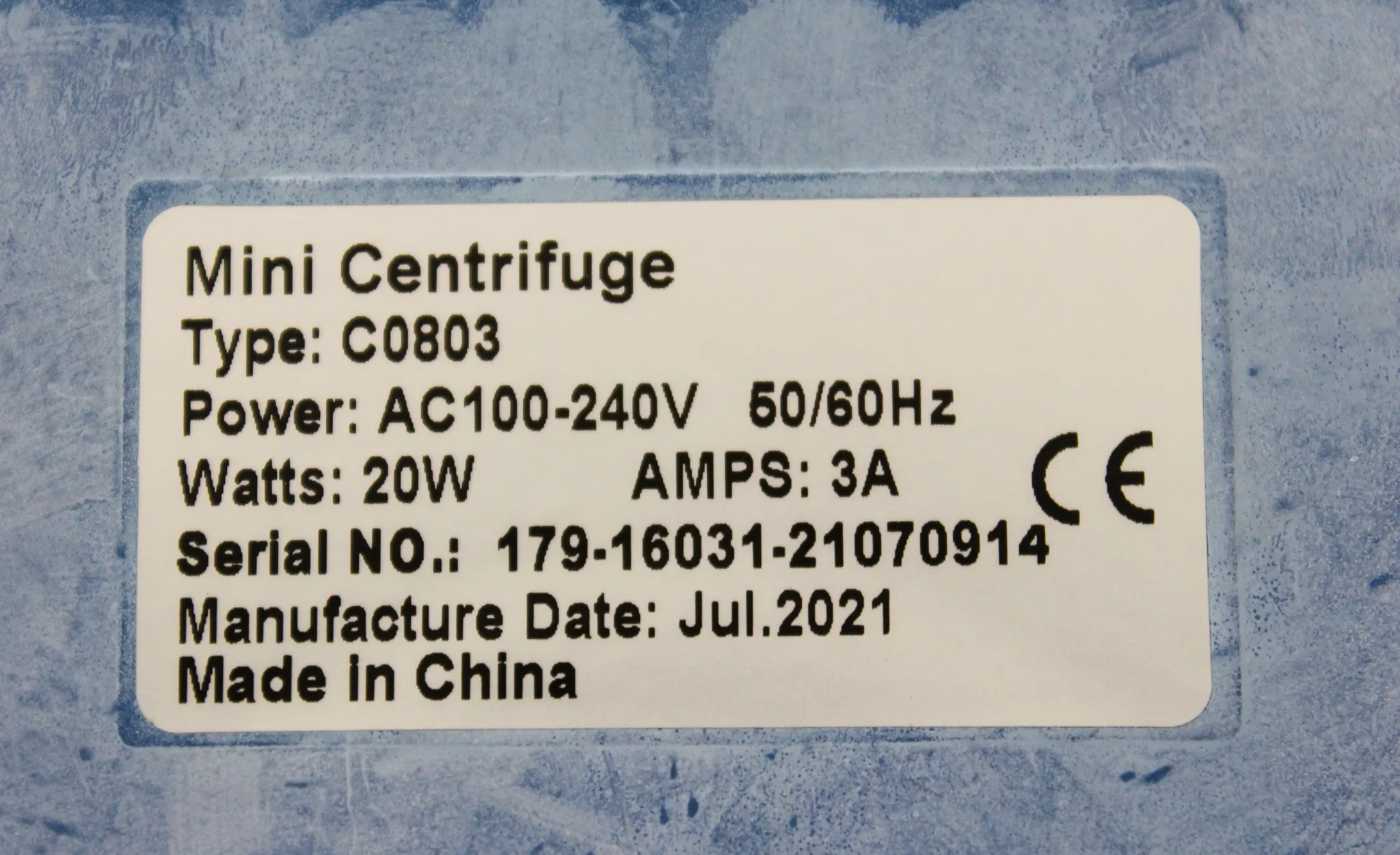 VWR C0803 Mini Centrifuge