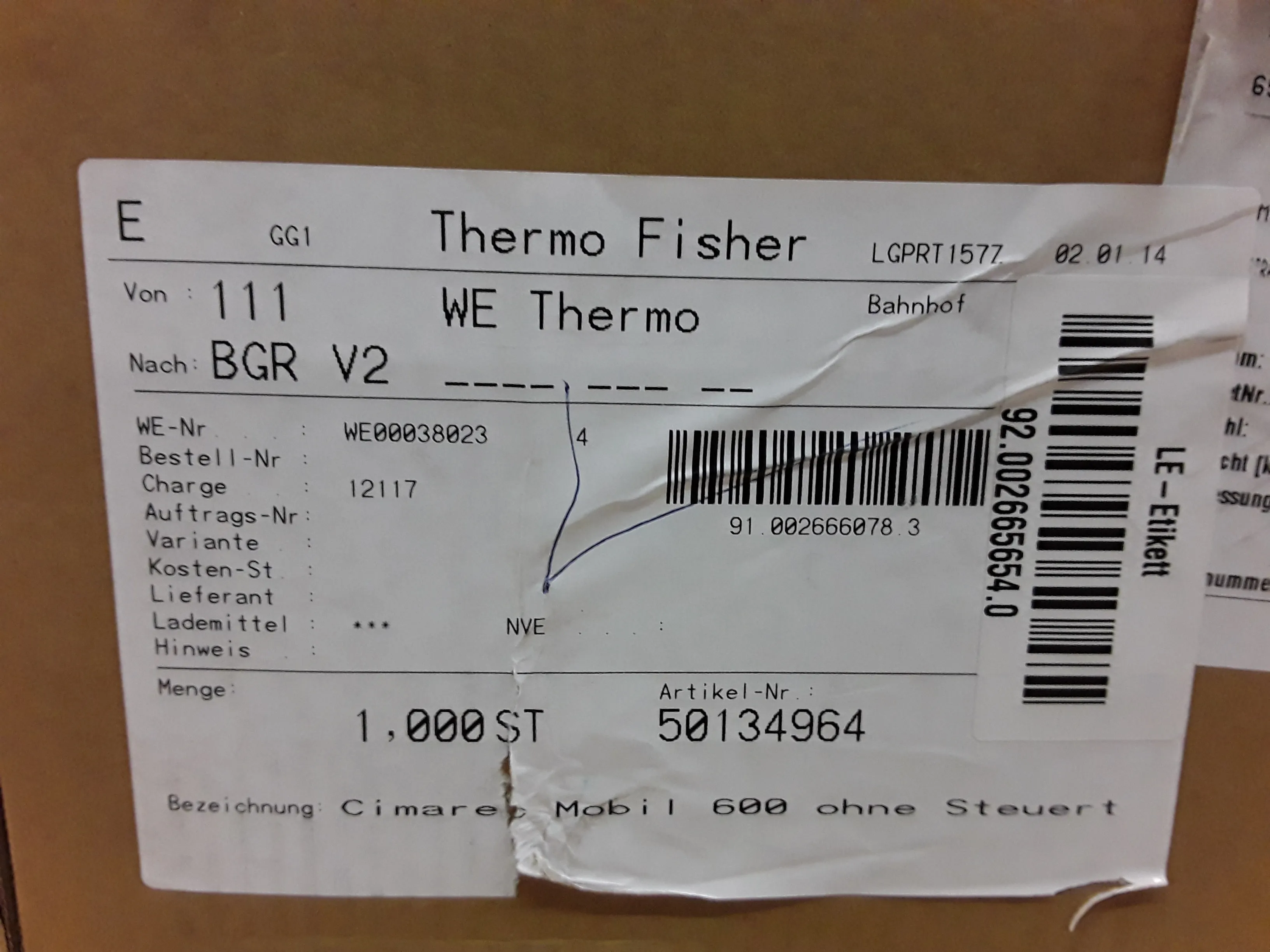 Thermo Fisher Mobil 600, 50134964 Stir Plate - New other (see details)