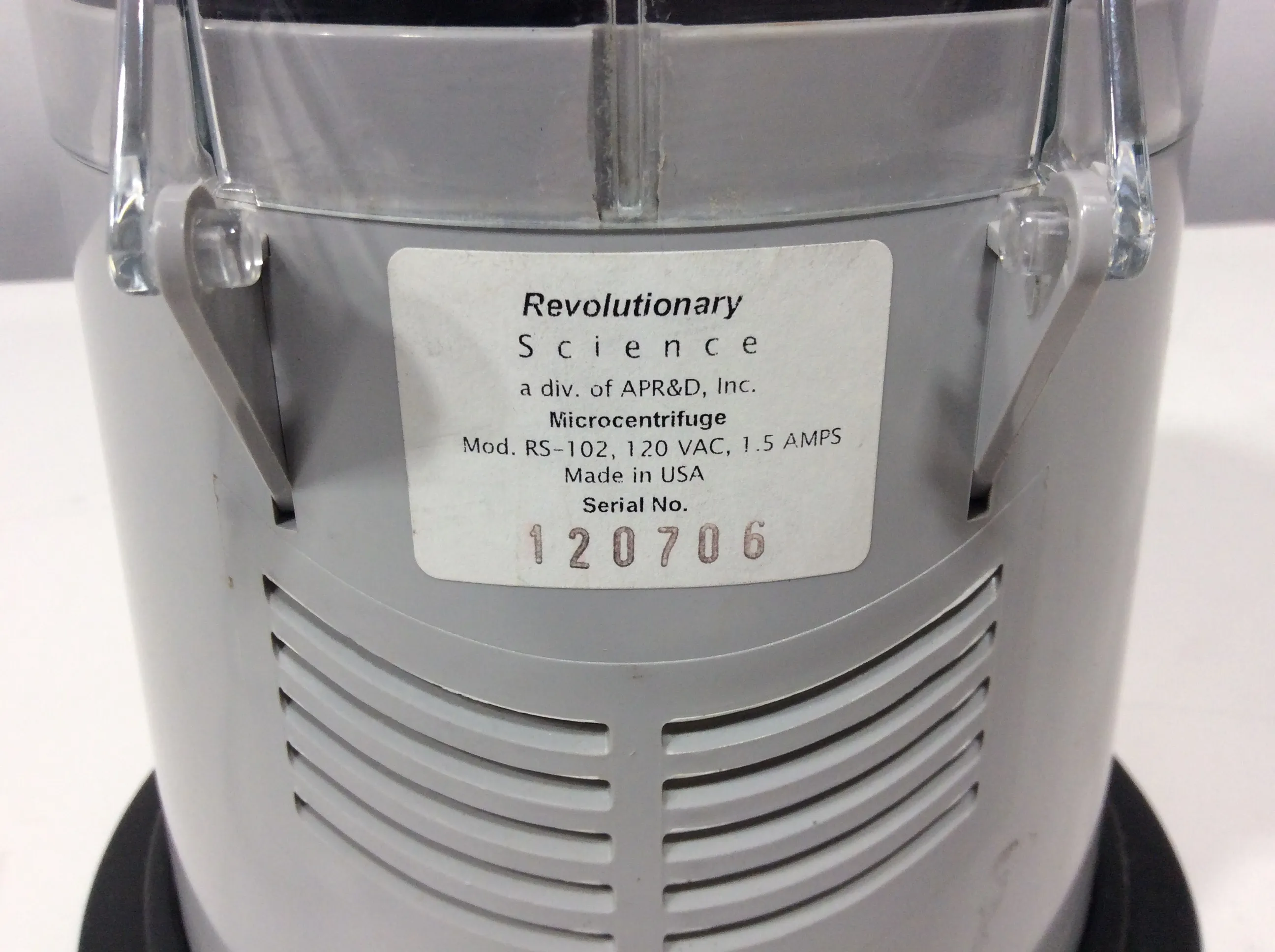 Revolutionary Science RS-102 Microcentrifuge