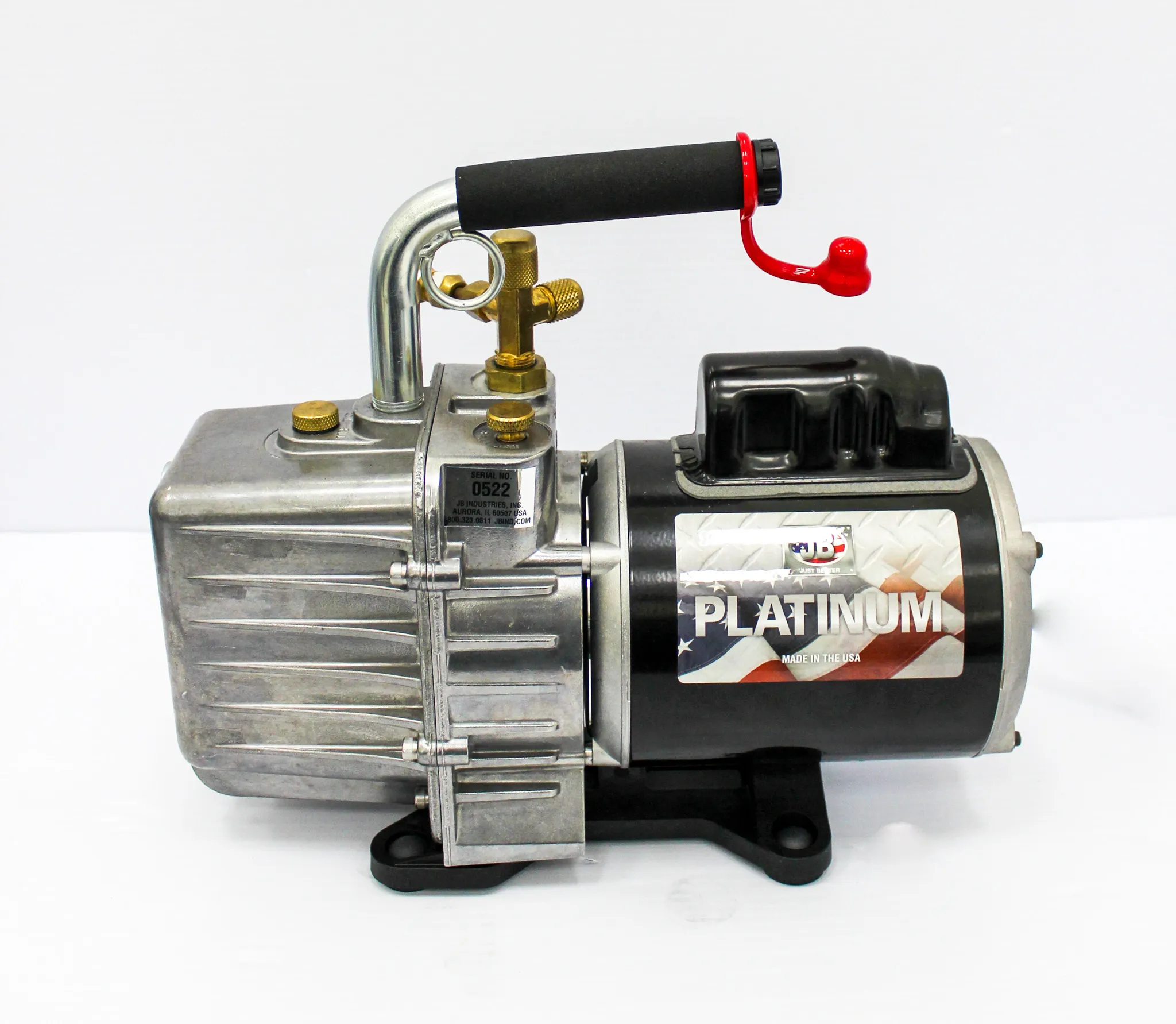 JB Platinum DV-85N Vacuum Pump with Oil, Model: C55JXKPK-5060, Used, 30-Day Warranty