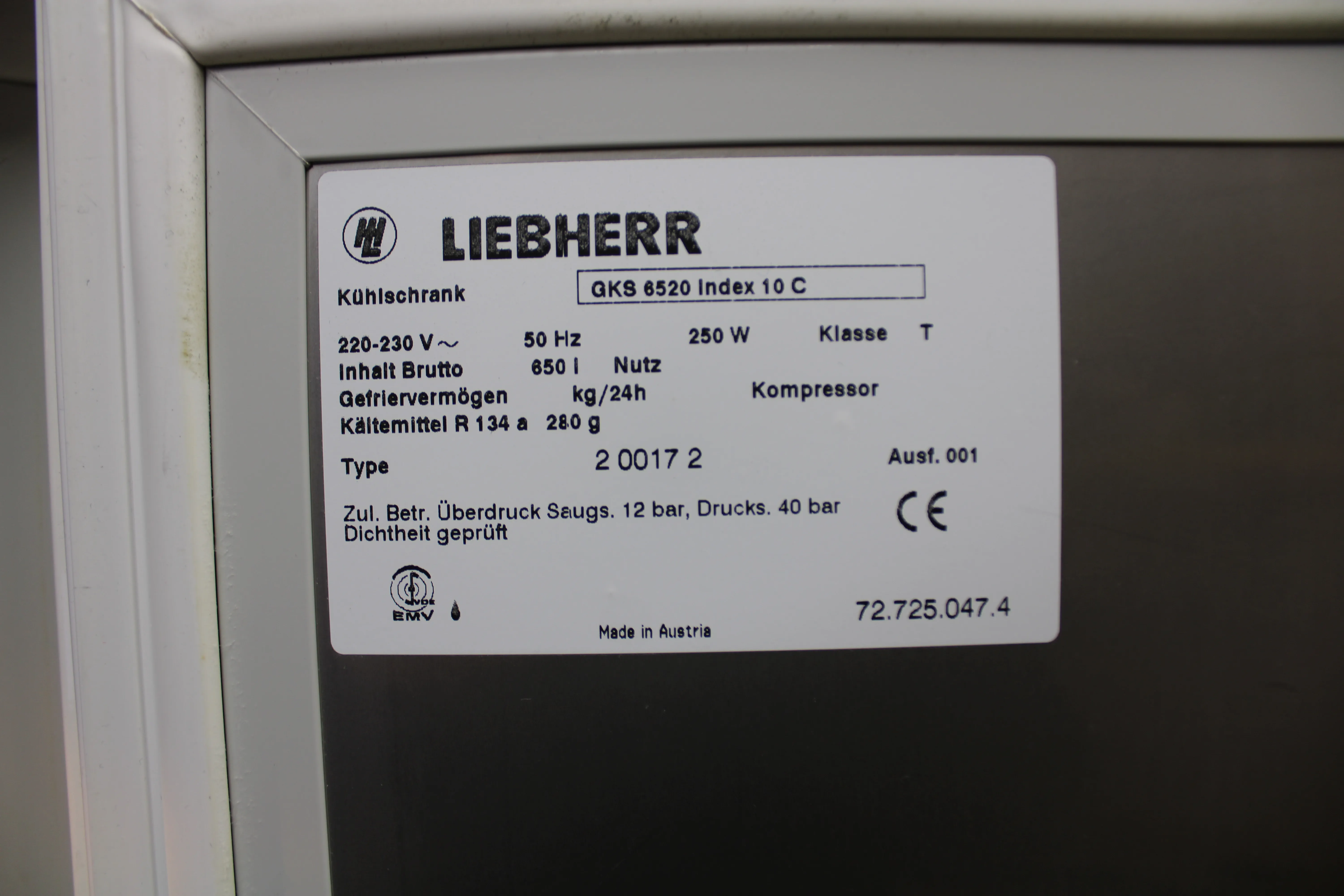 Liebherr GKS 6520 Refrigerator 650L 7 Shelves - Used