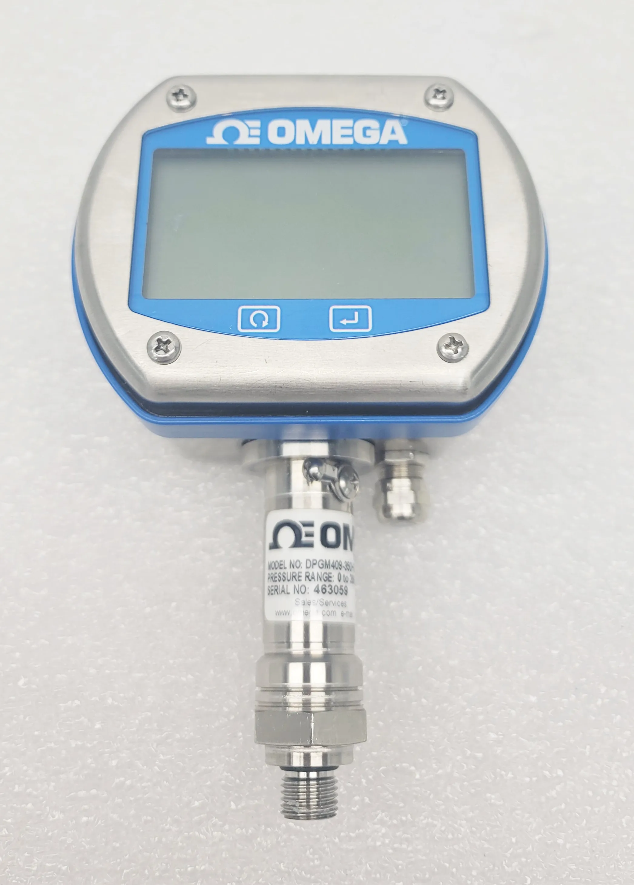 Omega DPGM409-350HG Digital Pressure Gauge, Very Good Condition