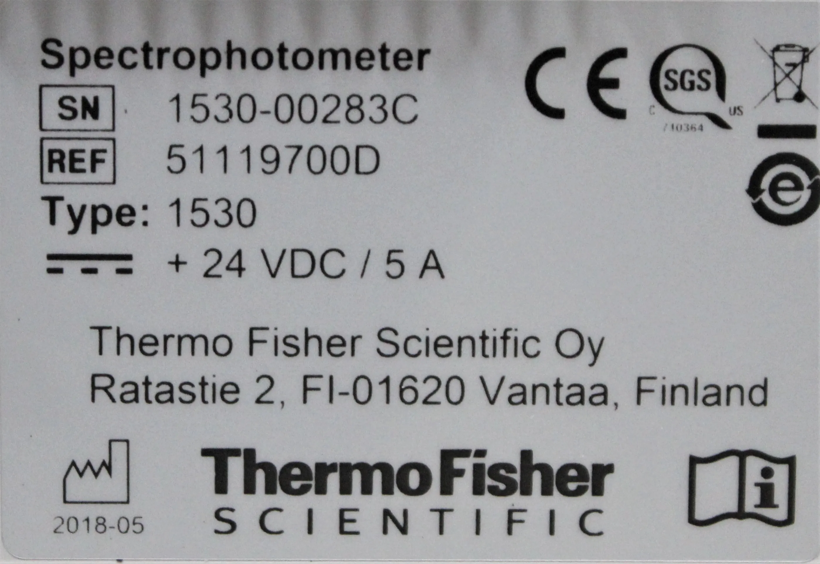 Thermo Fisher Multiskan Sky Microplate Spectrophotometer 51119700D