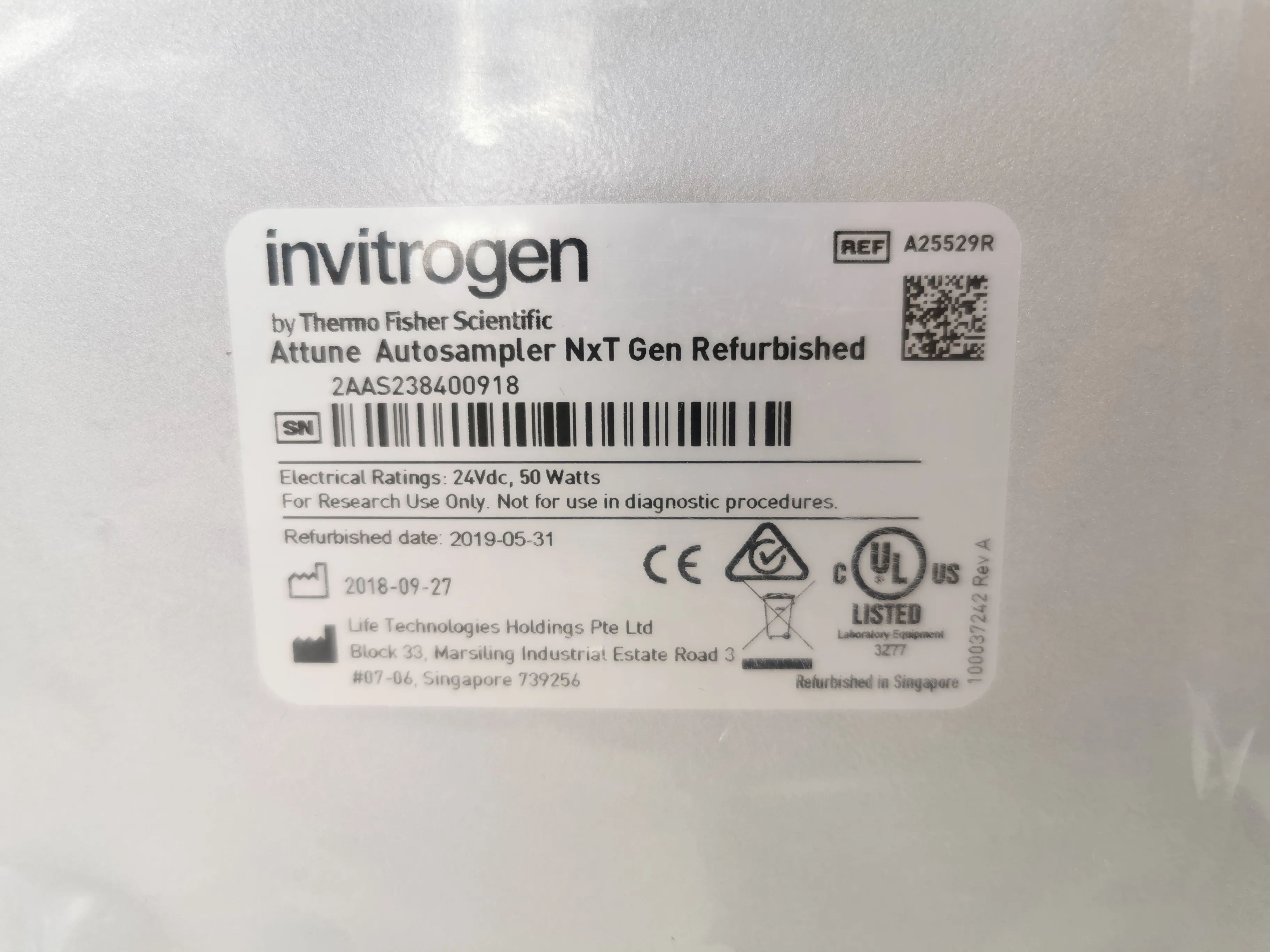 Invitrogen Attune NxT Gen Autosampler #A25529R HPLC/FPLC/GC/CE Auto Sampler