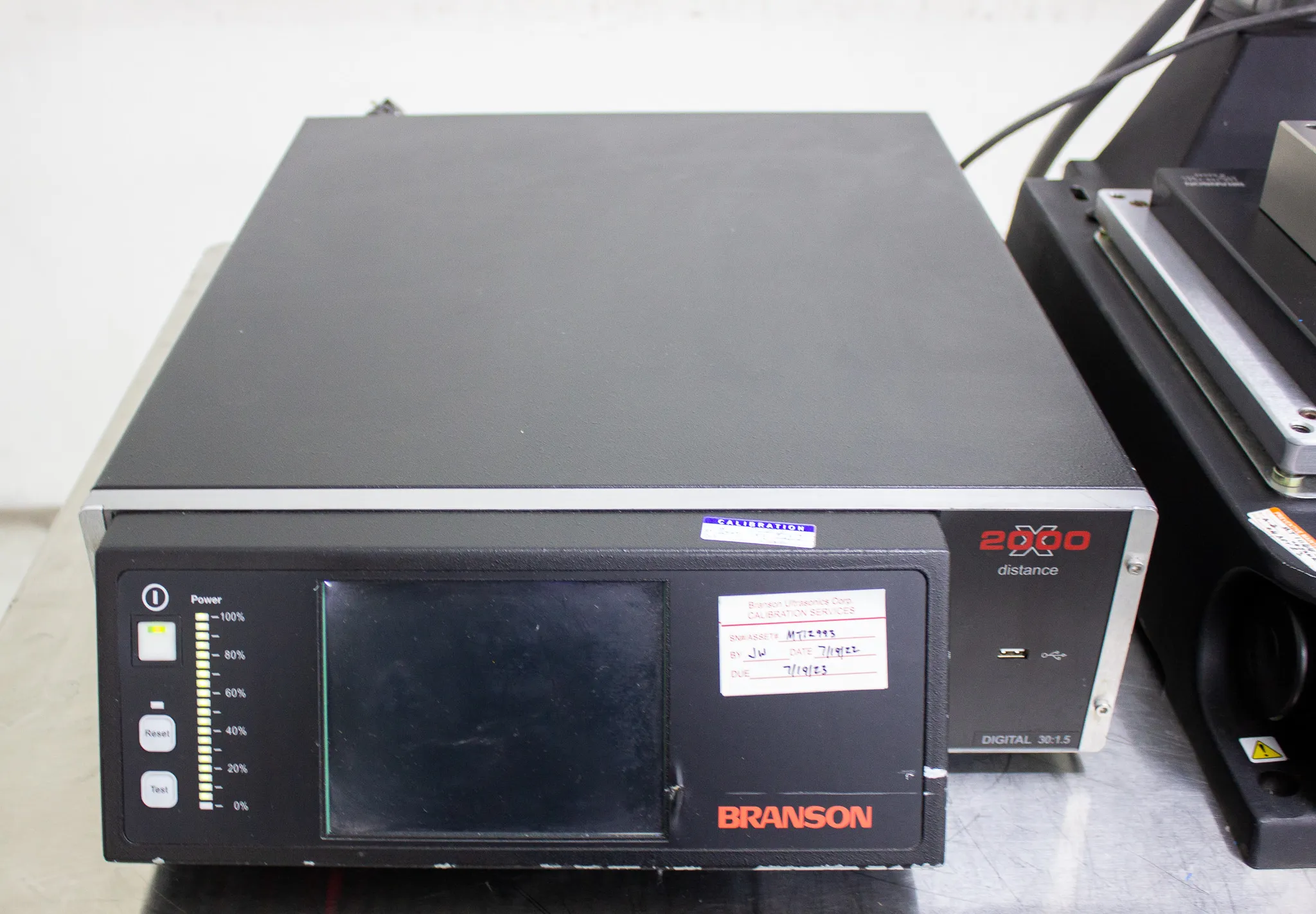 Branson 2000X Series Ultrasonic Assembly Welding System Actuator AED w/ 2000 XDT (Needs Repairs)