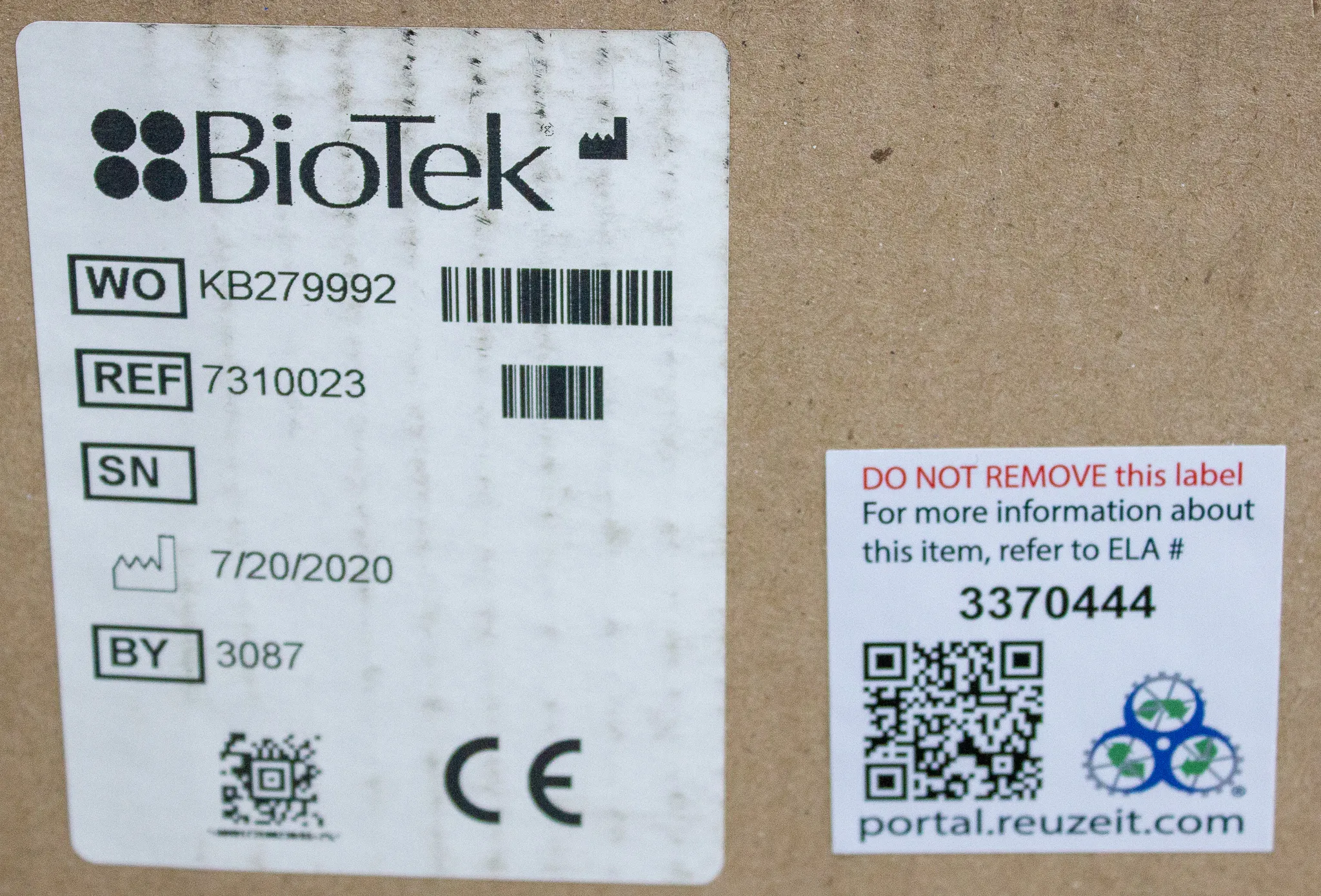 BioTek 7310023 Stack Set for Biostack Microplate Stacker