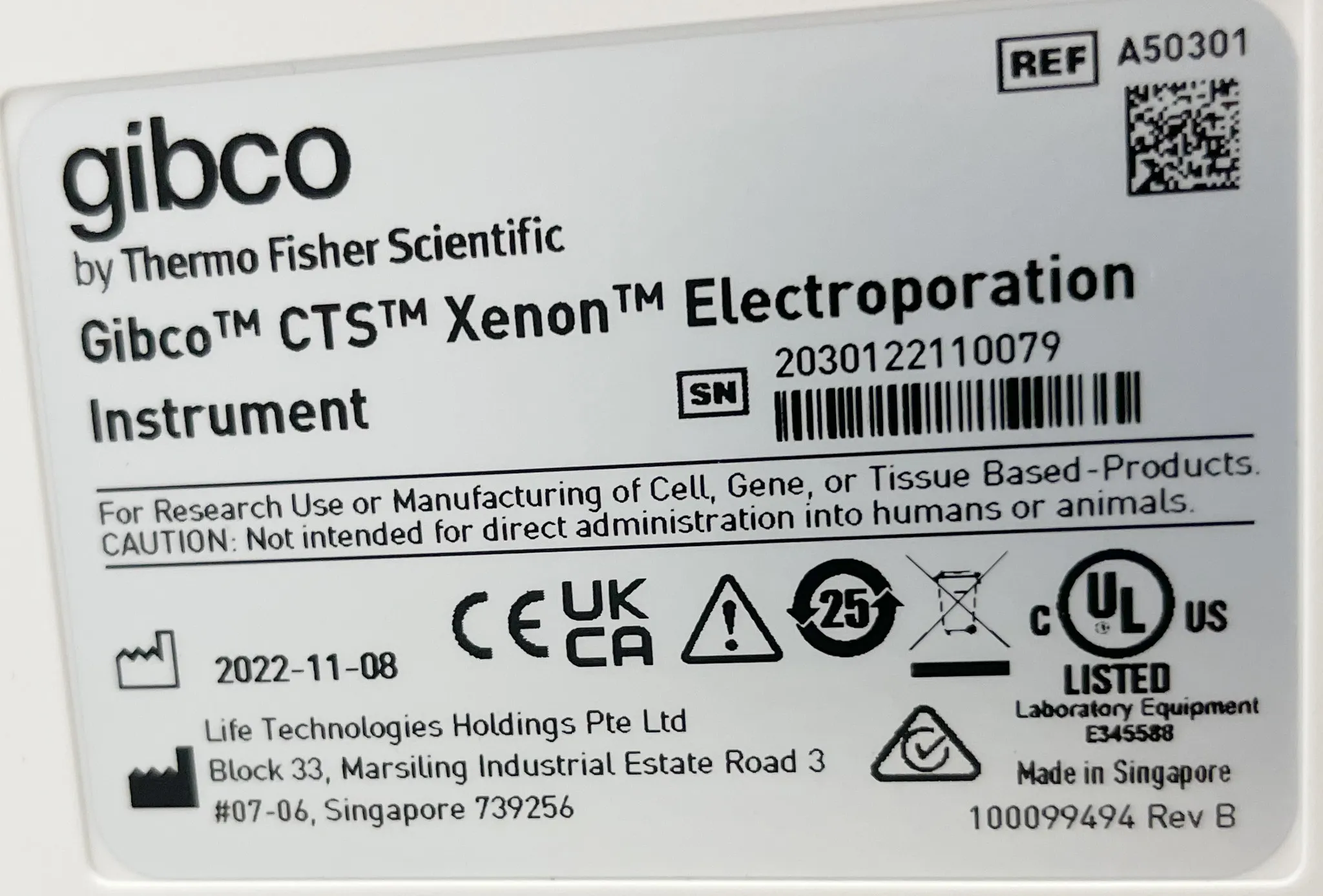 Gibco CTS Xenon Electroporation System