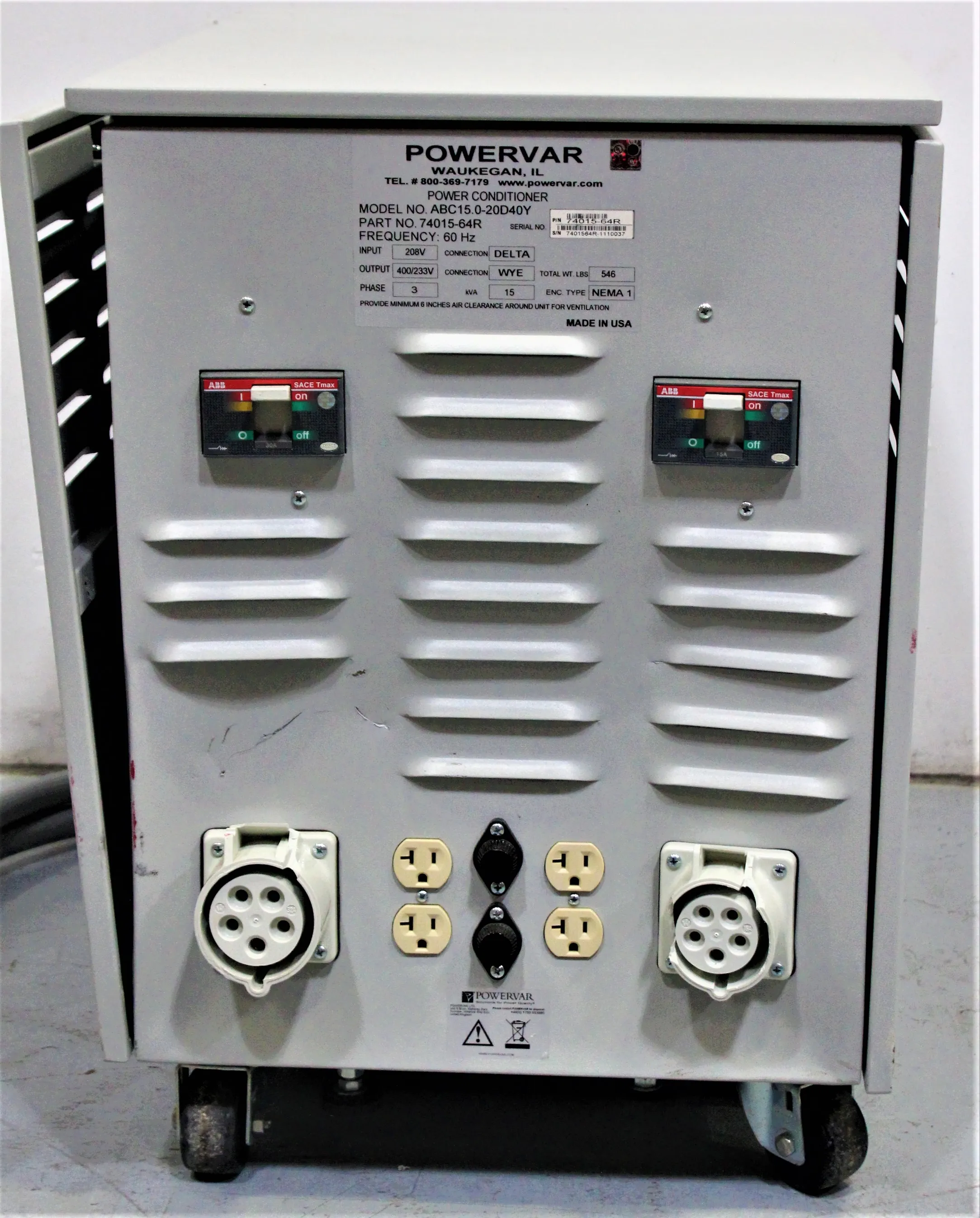 Powervar GPI Series 2000 Power Conditioner