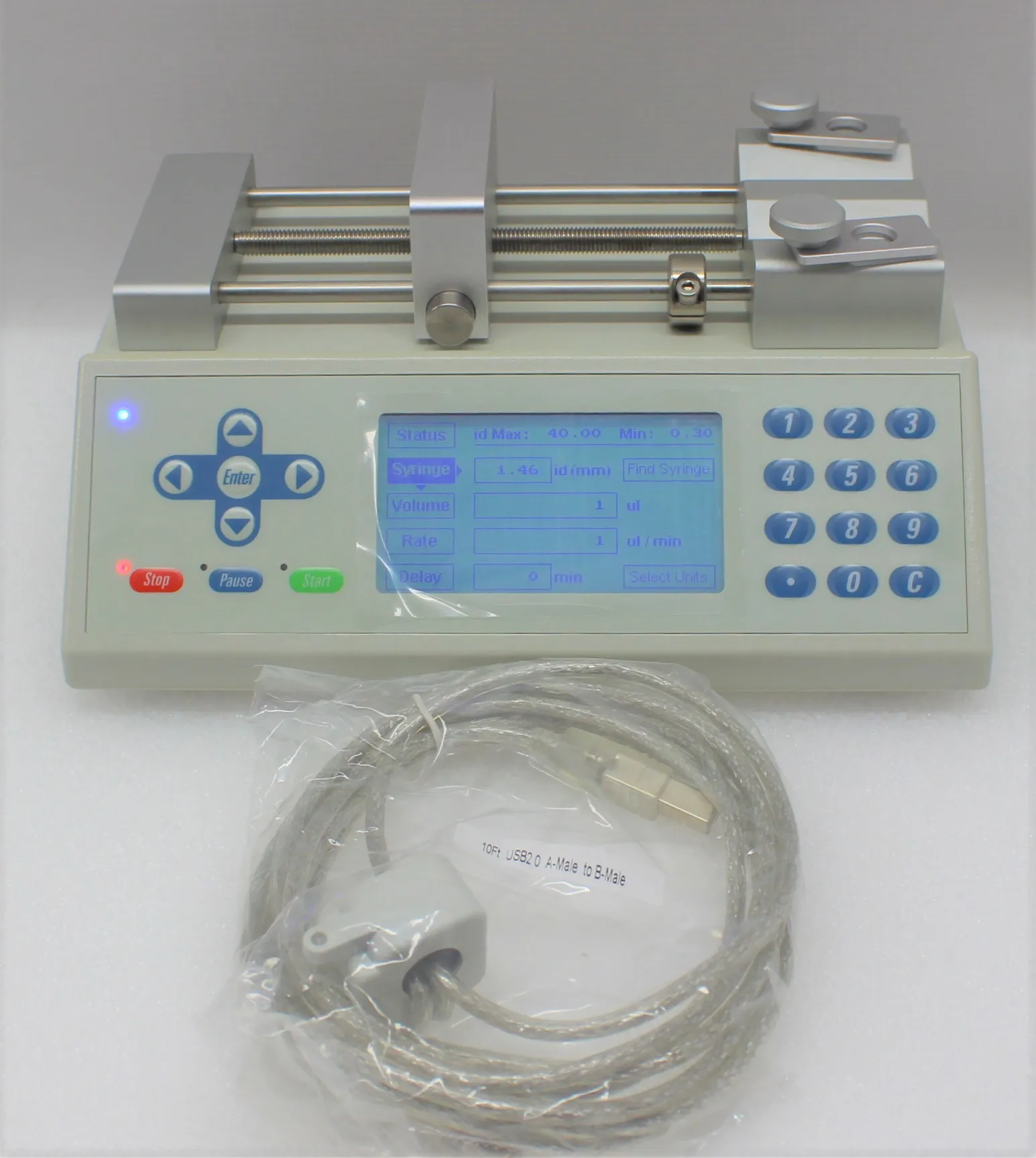 Chemyx Fusion 100 Syringe Pump - Dual-Channel Syringe Pump for Precision Dosing