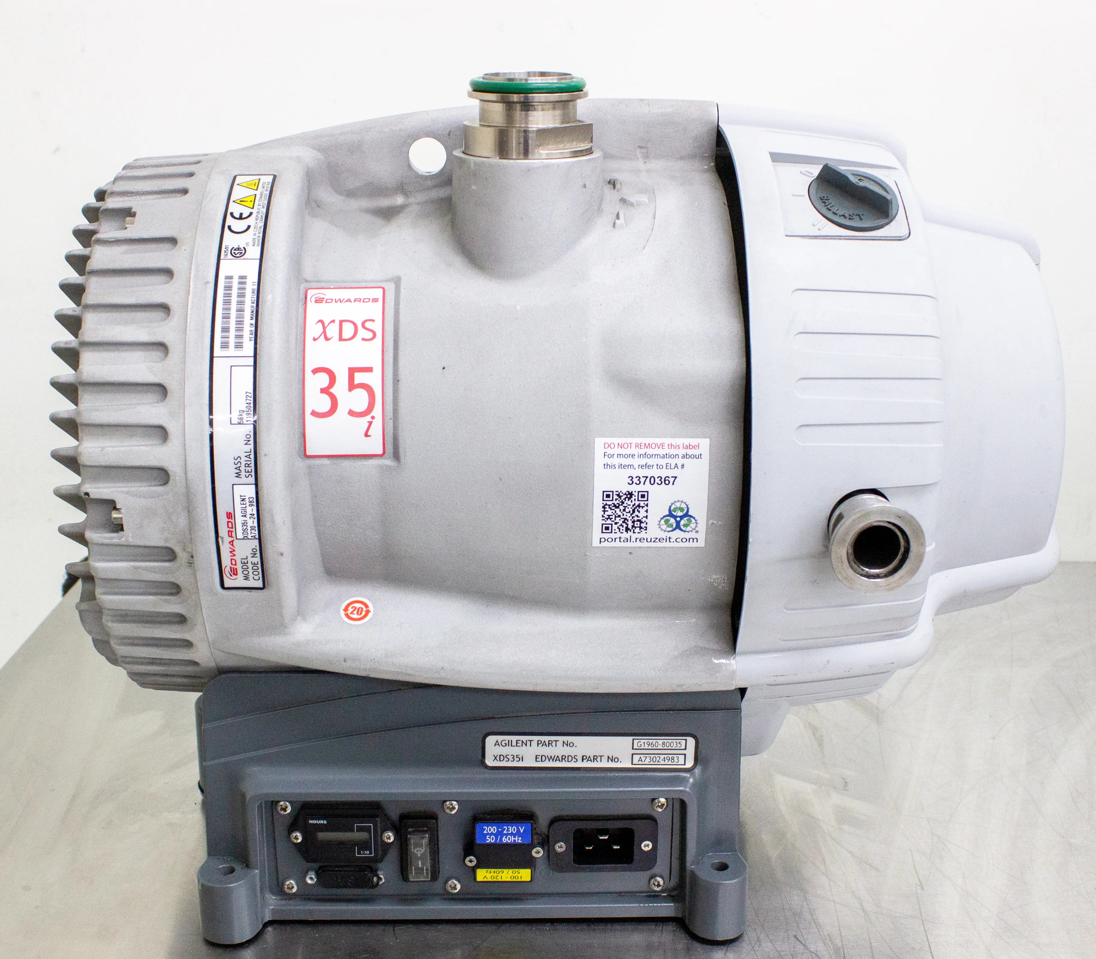 Edwards XDS35i Oil Free Dry Scroll Vacuum Pump A73024983