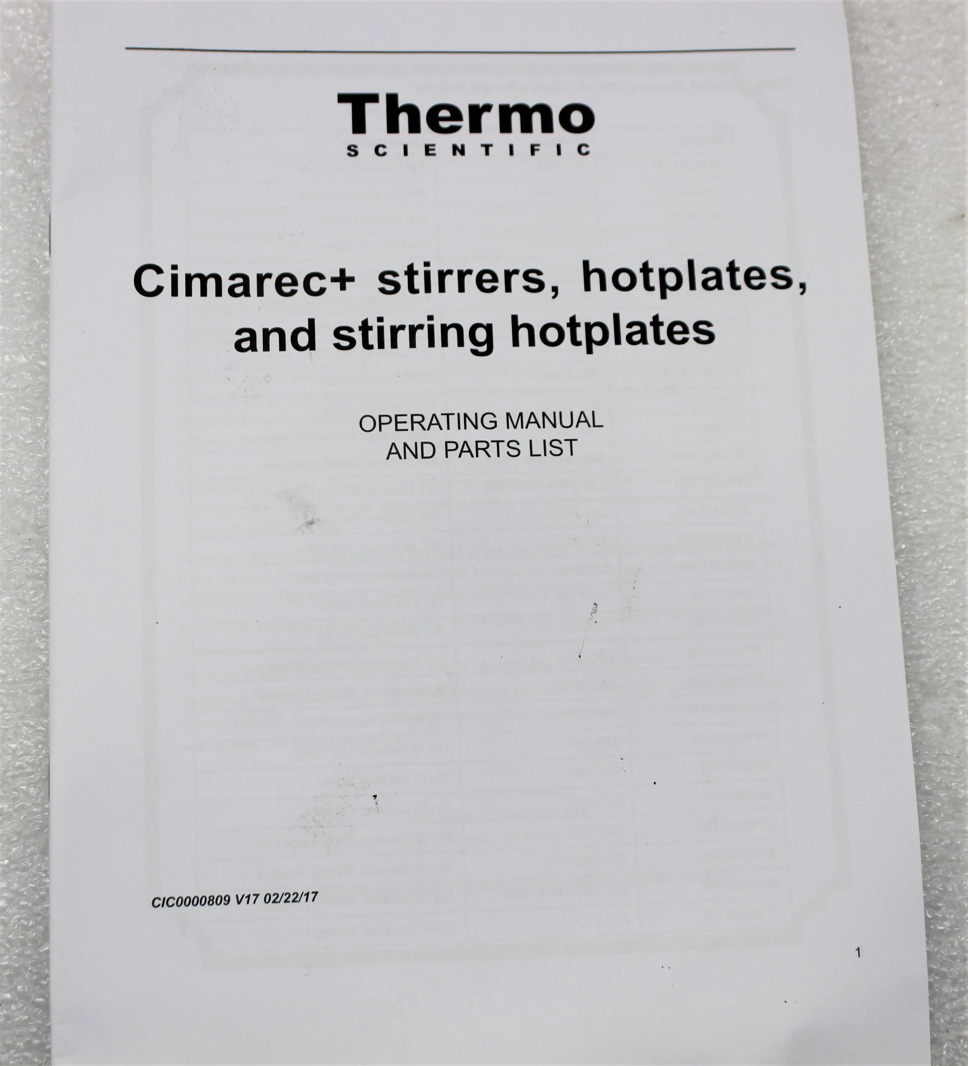 Thermo Scientific Cimarec+ HP88850100 Heated Stir Plate - Used Lab Equipment