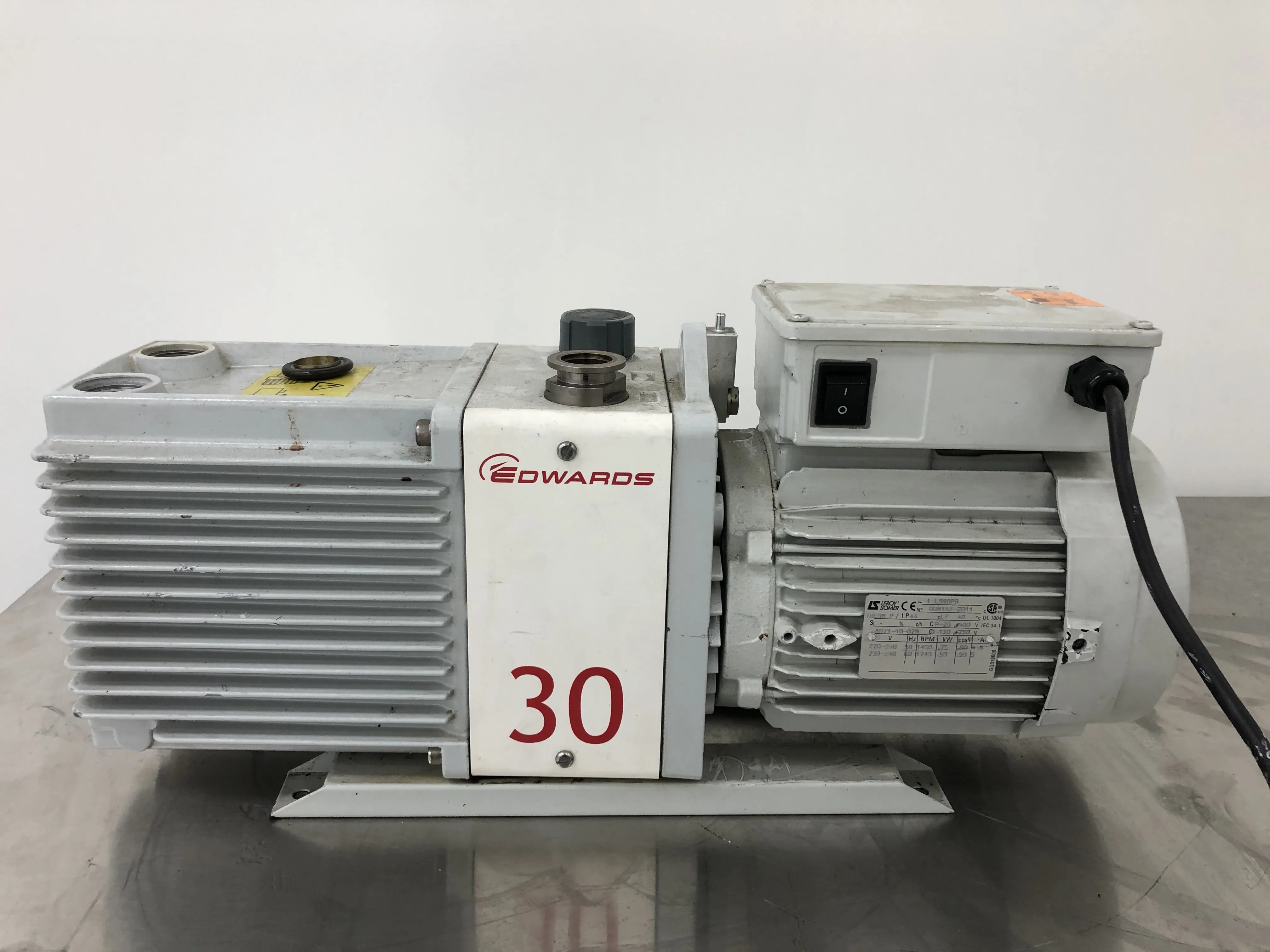 Edwards E2M30 Rotary Vane Vacuum Pump 208V Class 4 - As-Is