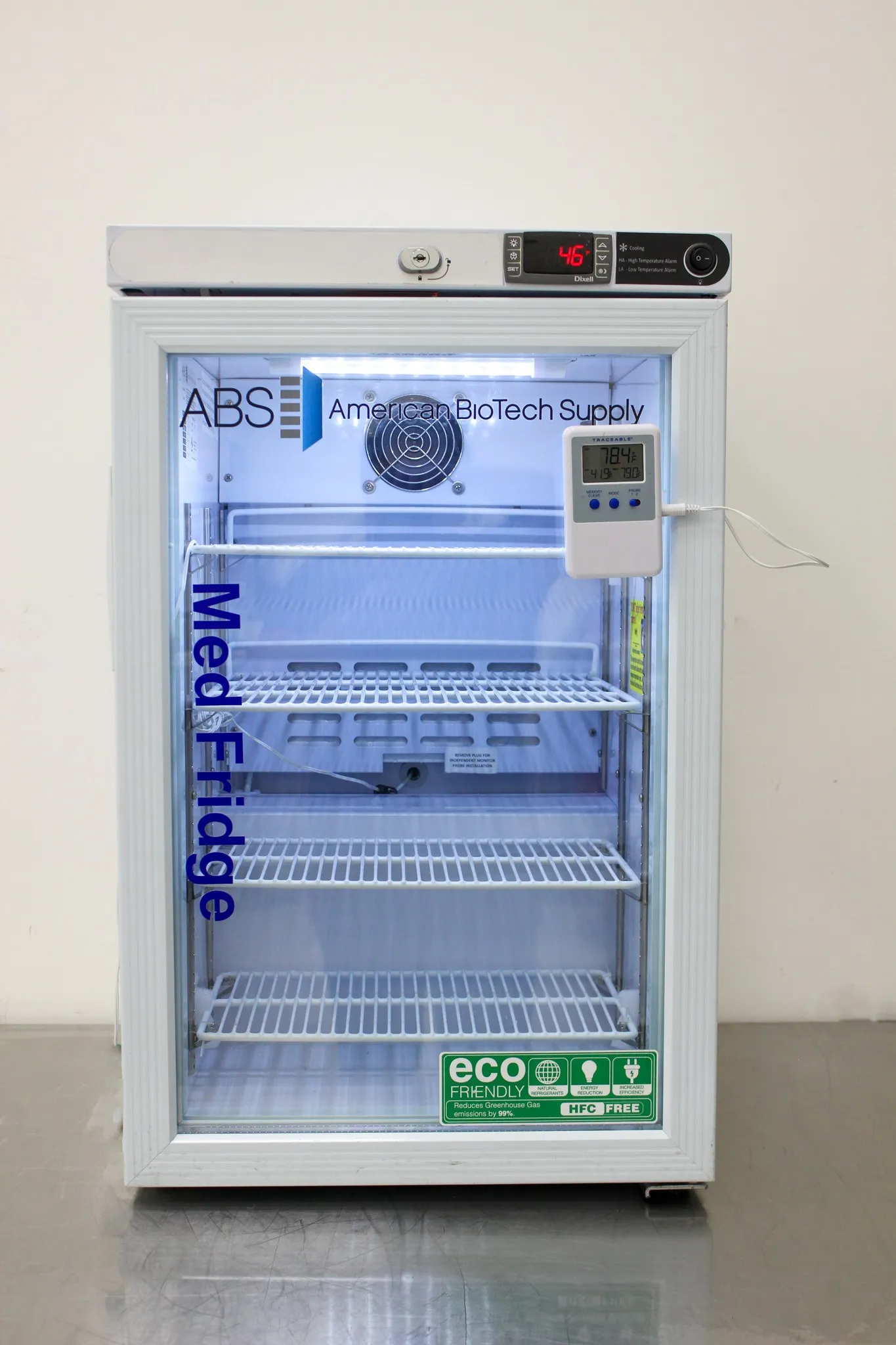 American Biotech Supply Pharmacy Undercounter Refrigerator Freestanding 2.5 cu ft