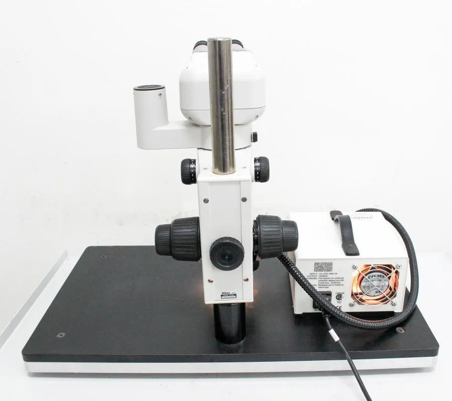 Nikon SMZ1500 Stereo Microscope w/ Illuminator On Mounted Base