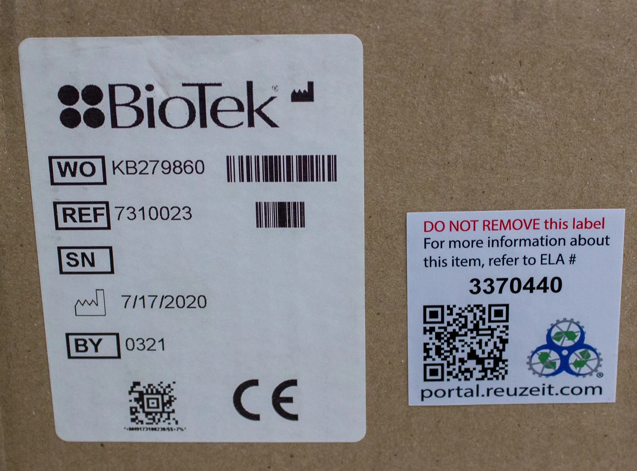 BioTek 7310023 Stack Set for Biostack Microplate Stacker