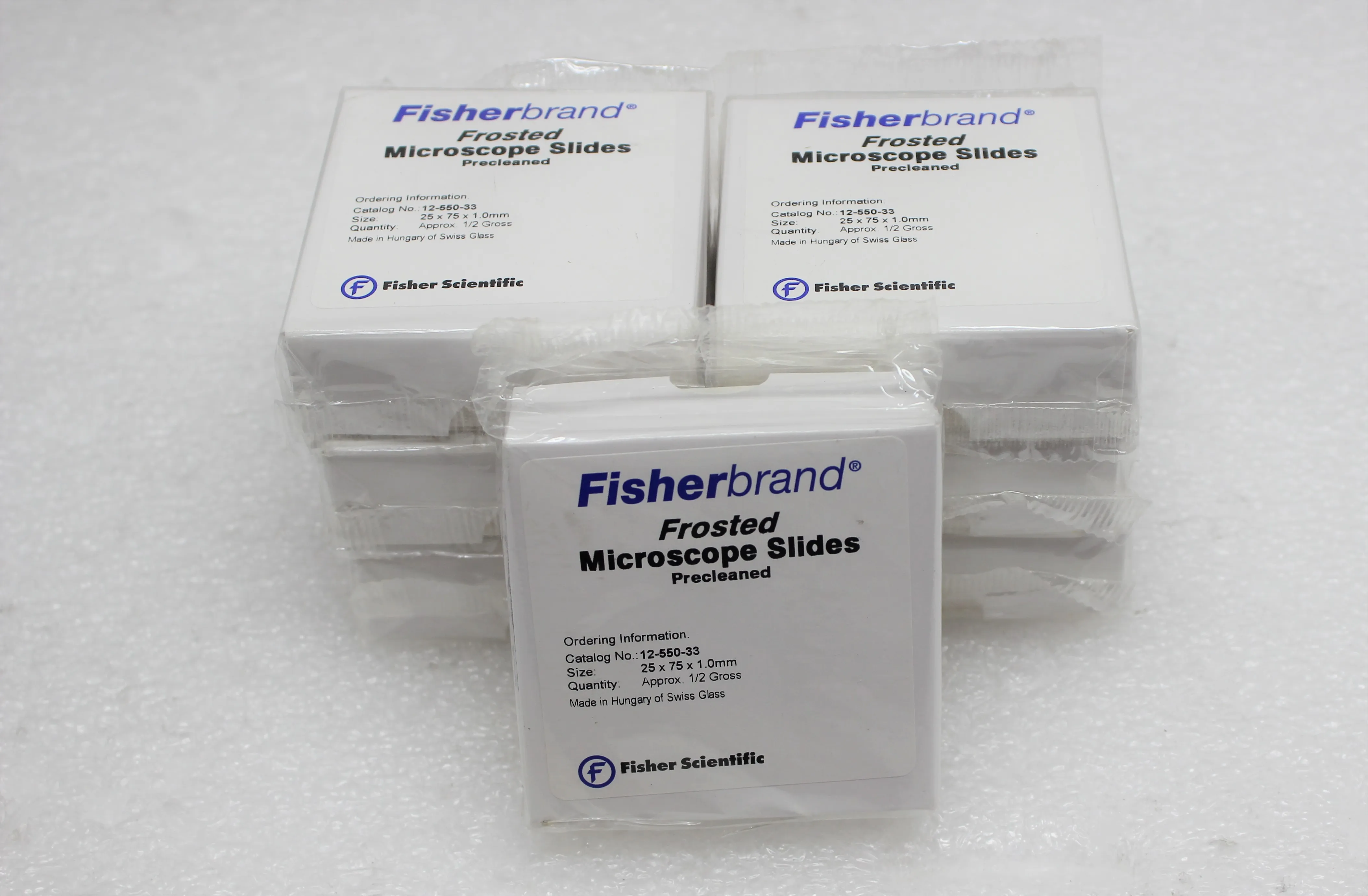 Fisherbrand Frosted Microscope Slides 12-550-33 (Lot of 7 packs)