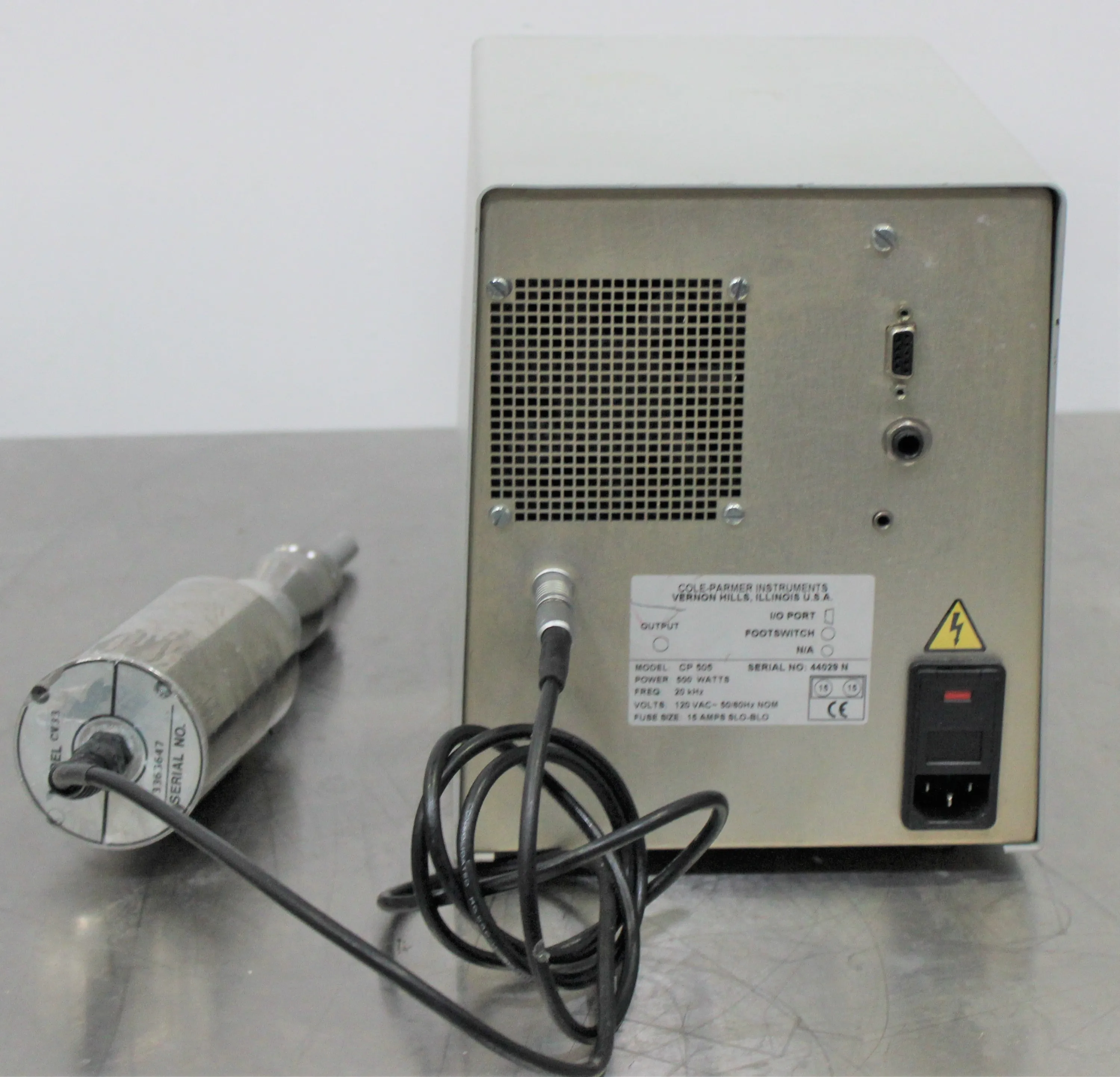 Cole Parmer CP505 Sonicator Homogenizer / Stirrer Lab Equipment