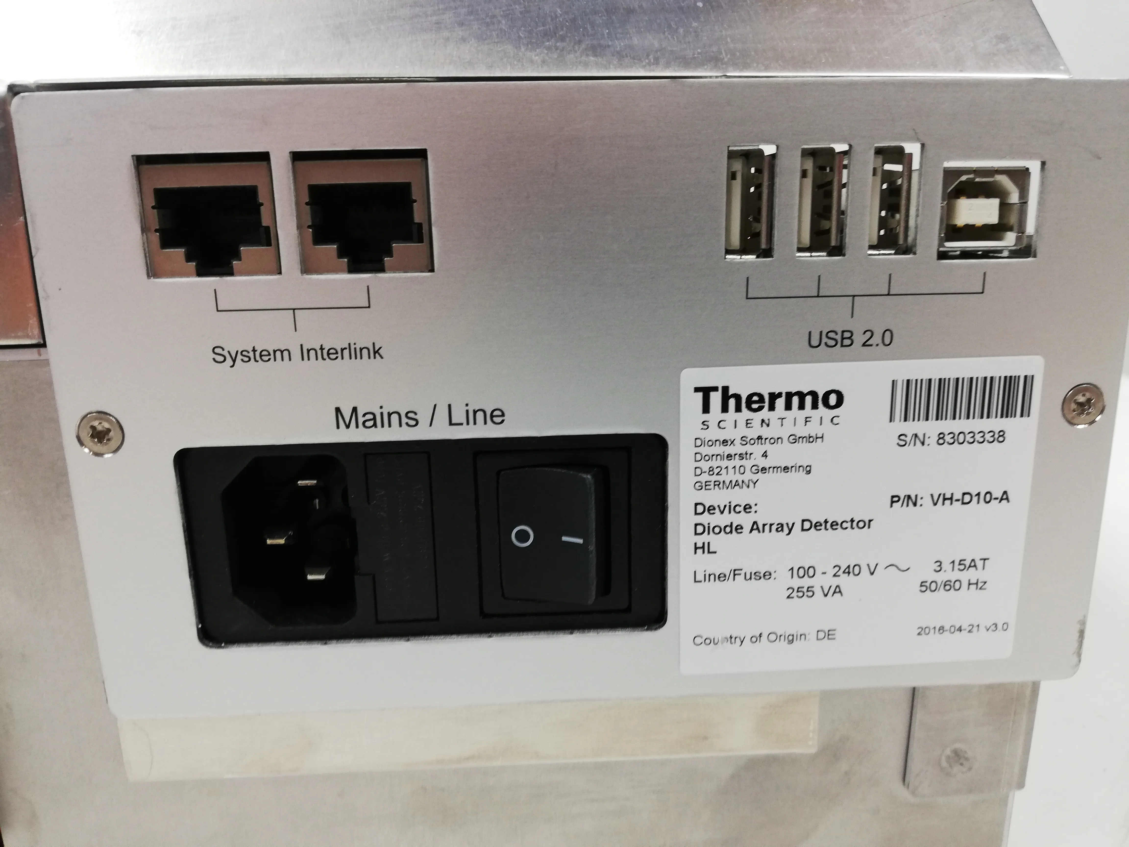 Thermo Scientific Vanquish Diode Array Detector HL