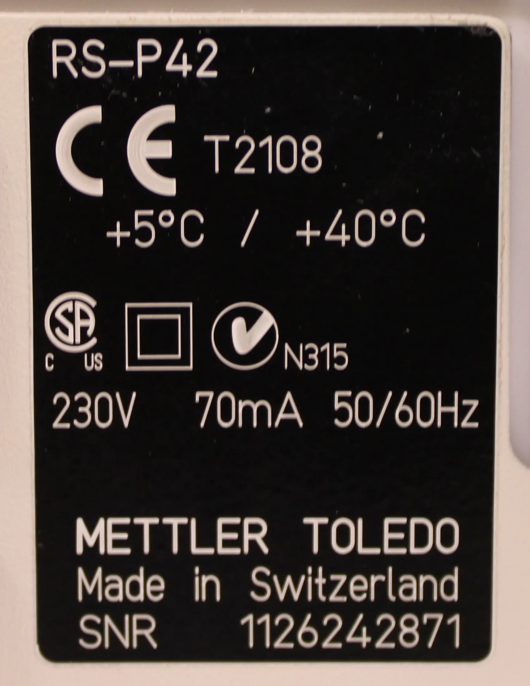 Mettler Toledo RS-P42 Printer