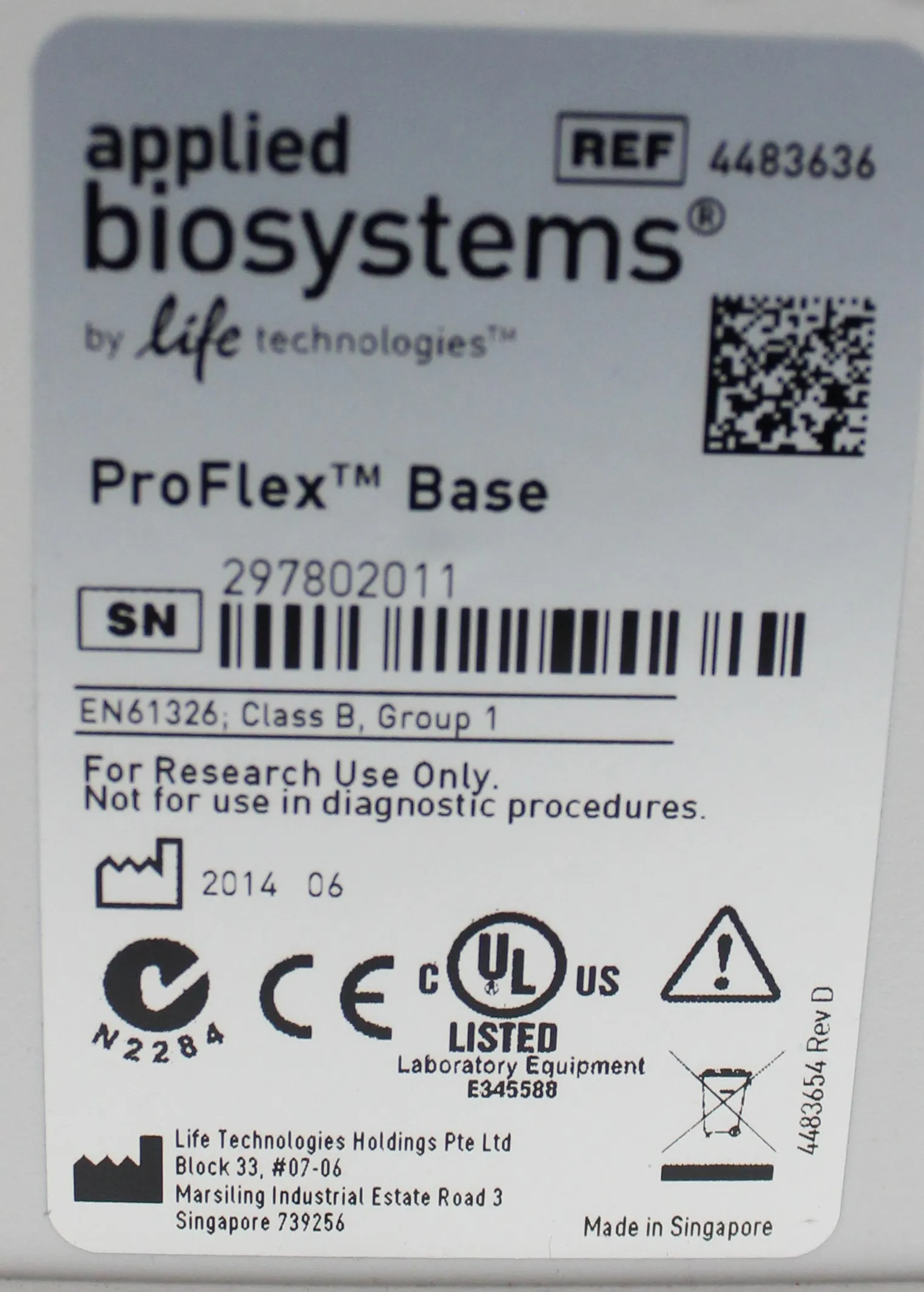 Applied Biosystems ProFlex 2 x 384-well PCR System 4483636