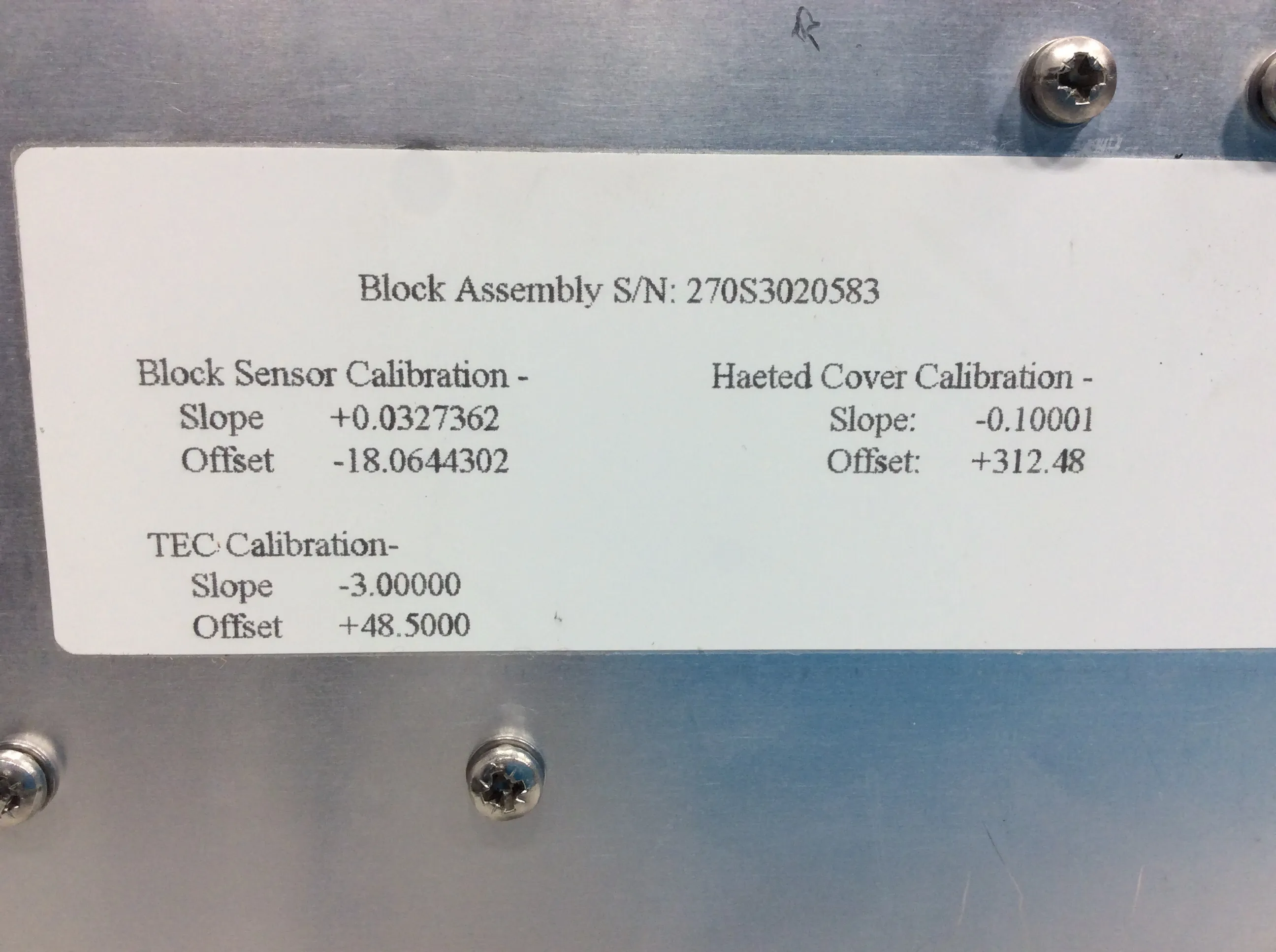 Applied Biosystems GeneAmp PCR System 2700