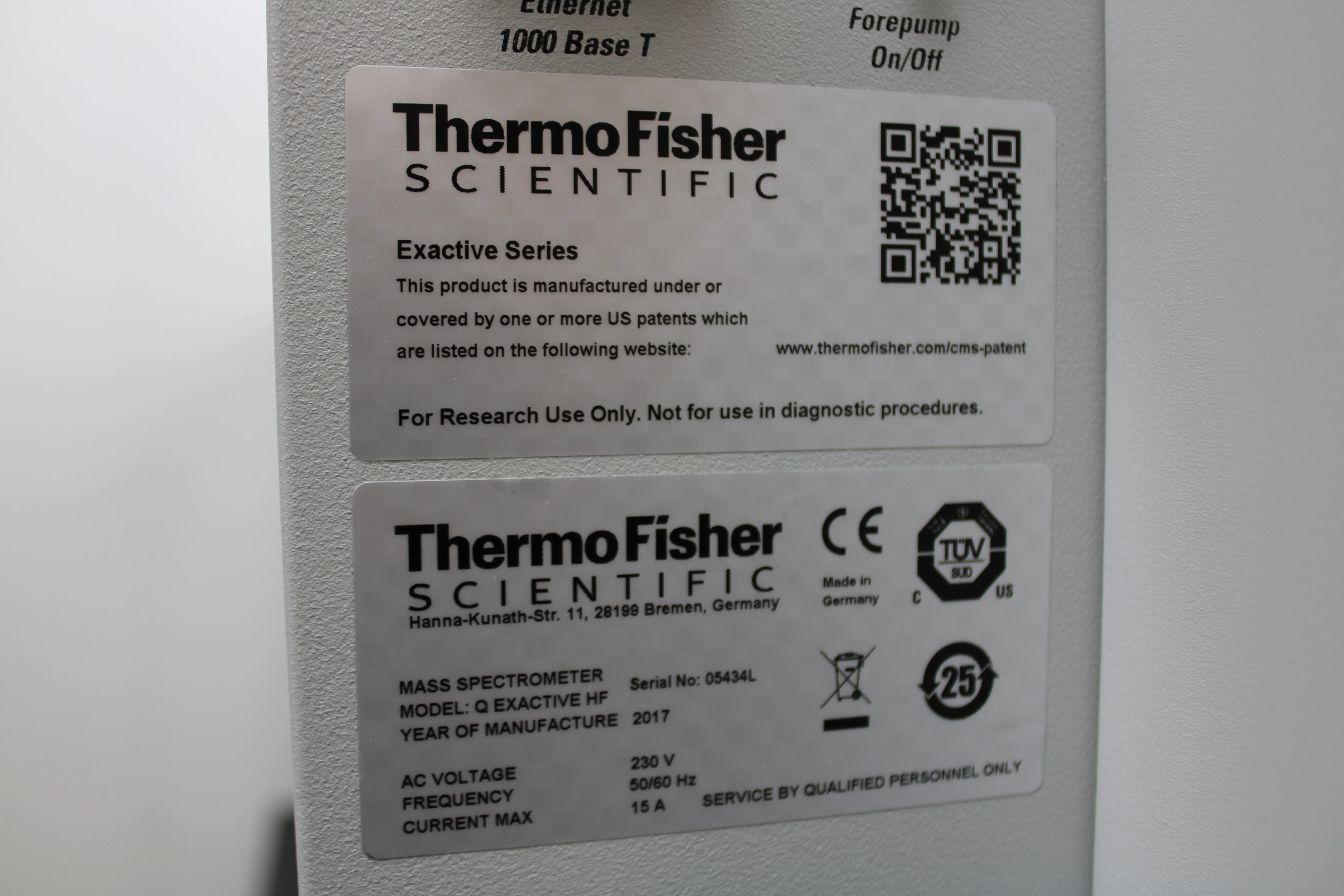 Thermo Fisher Scientific Q EXACTIVE HF Mass Spectrometer