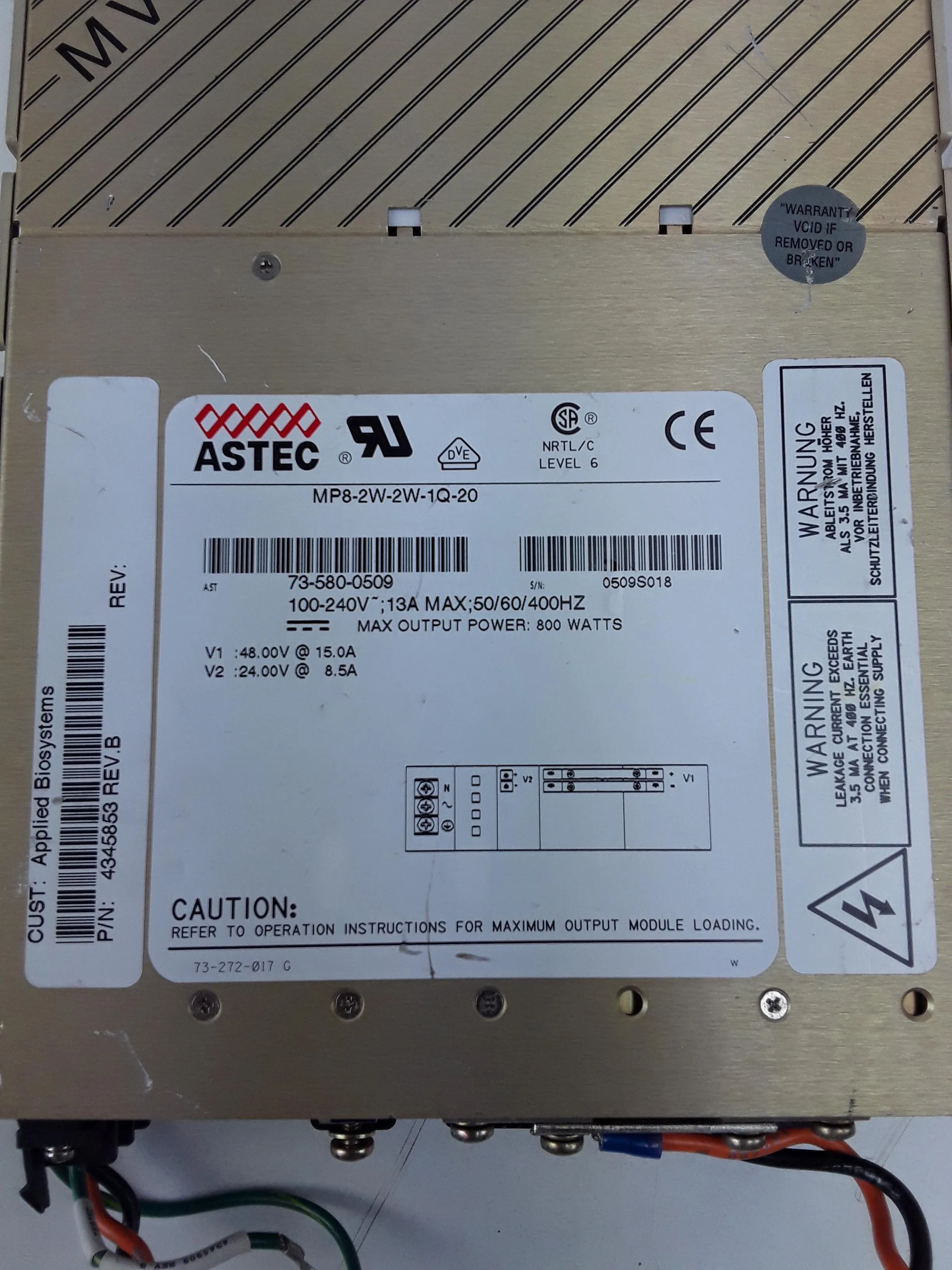 Astec MP8-2W-2W-1Q-20 | Used UPS Power Supply Unit | Computer / IT